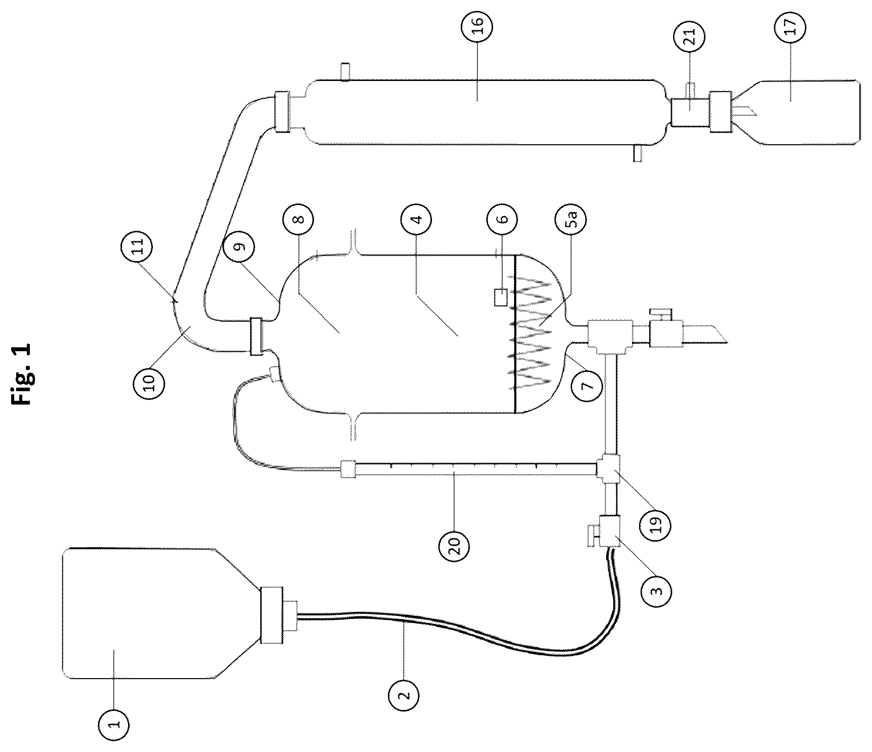 Patent US12350659 Figure 1 – Device for thermal-catalytic decomposition-pyrolysis of organic waste materials