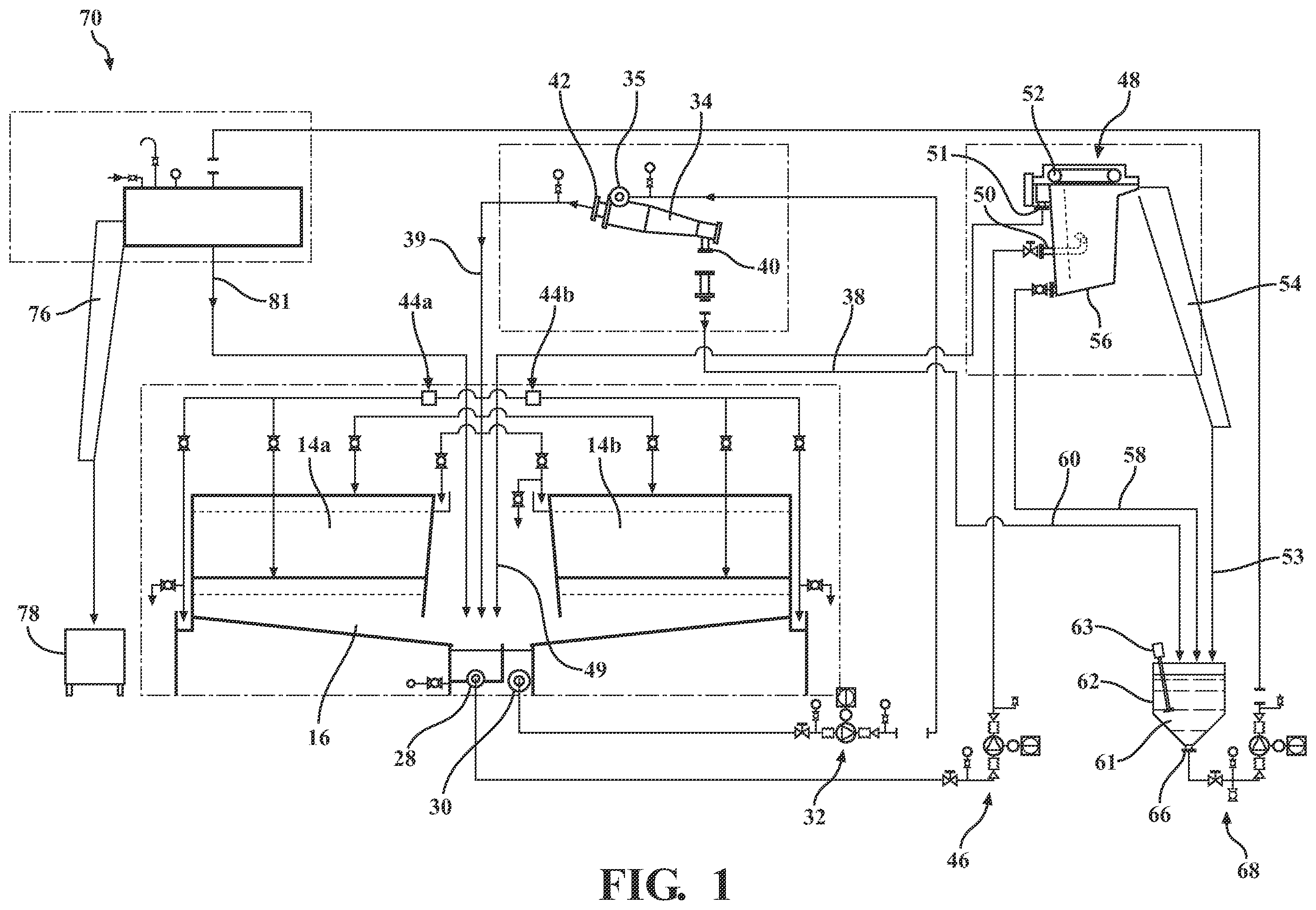 Patent US12350695 — Pallet coating waste recovery system — Figure 1