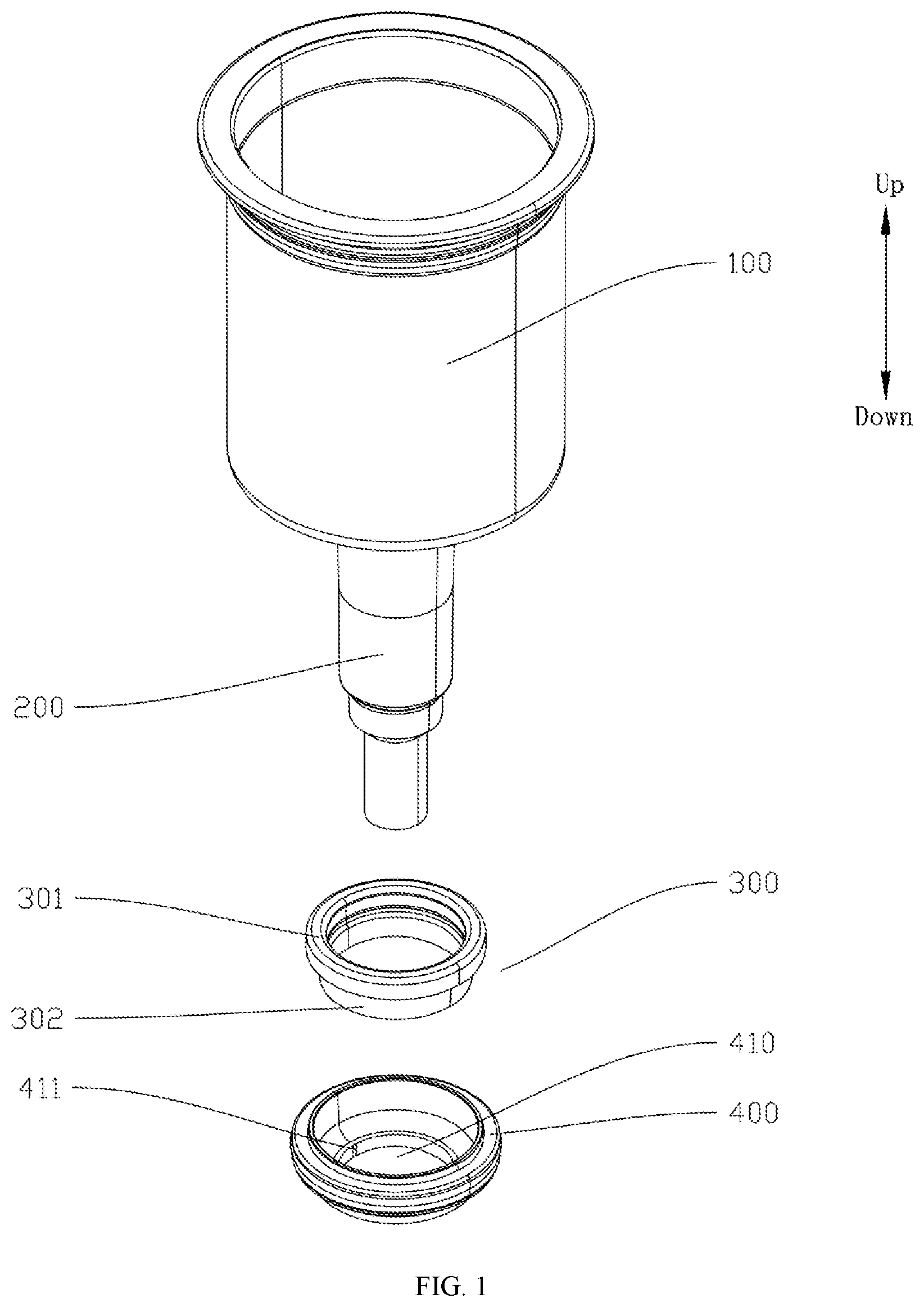 Patent US12350699 — Pump body structure and foam pump — Figure 1