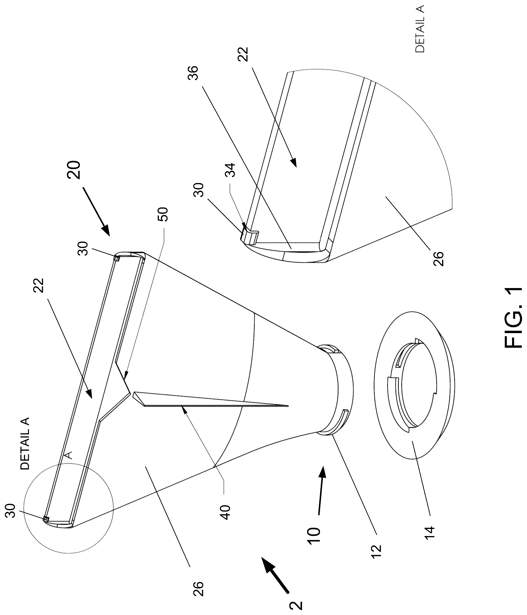 Patent US12350702 Figure 1 – Liquid sealant dispenser tip