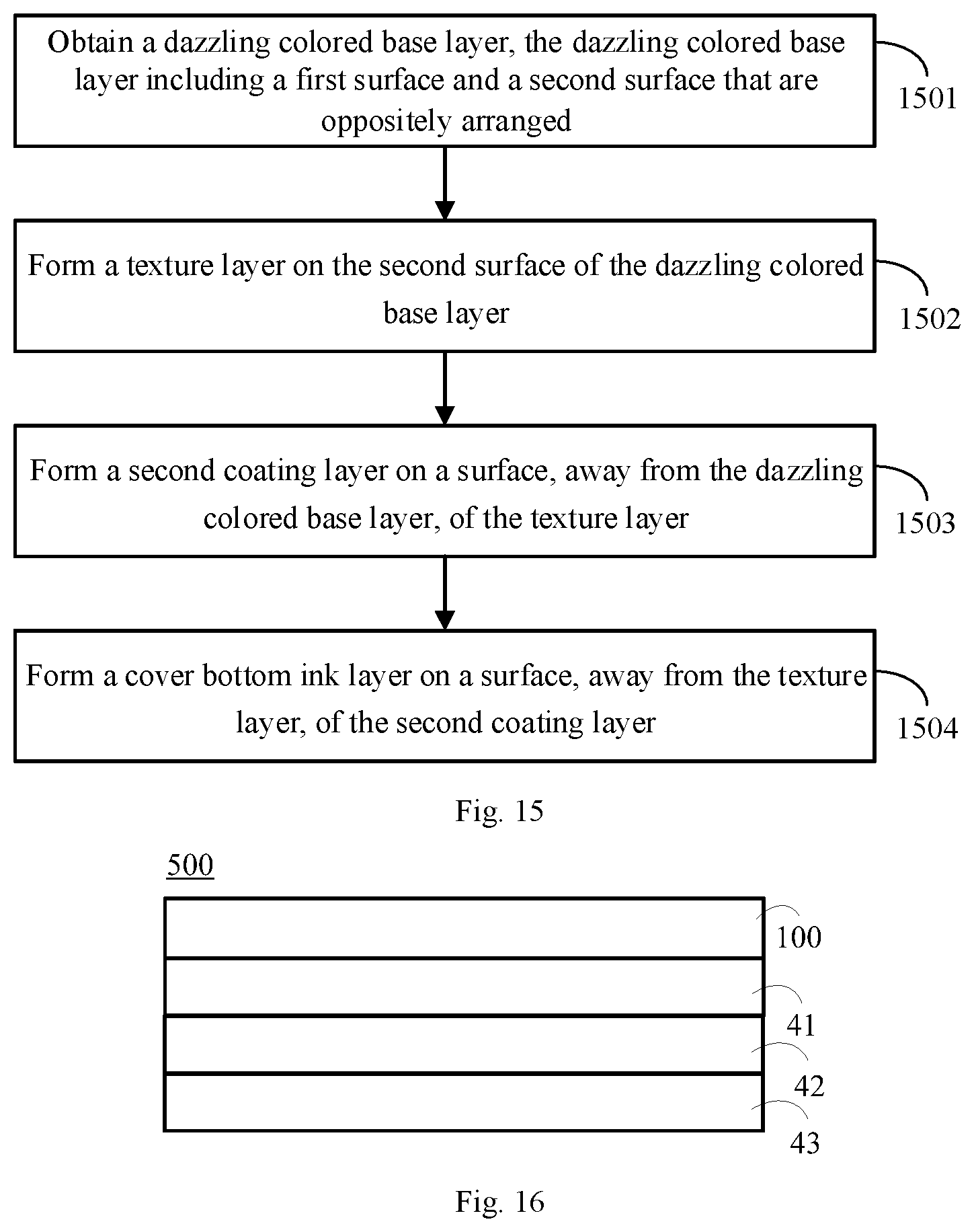 Patent US12350709 Figure 6 – Dazzling colored base layer, decorative film and housing, processing methods therefor and electronic device