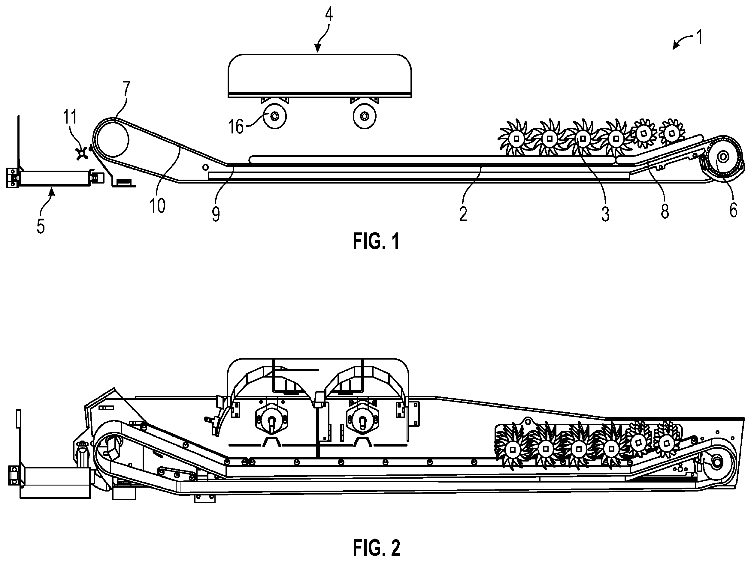 Patent US12350712 — Apparatus for sorting and removing contaminating matter from mechanically harvested fruit — Figure 1