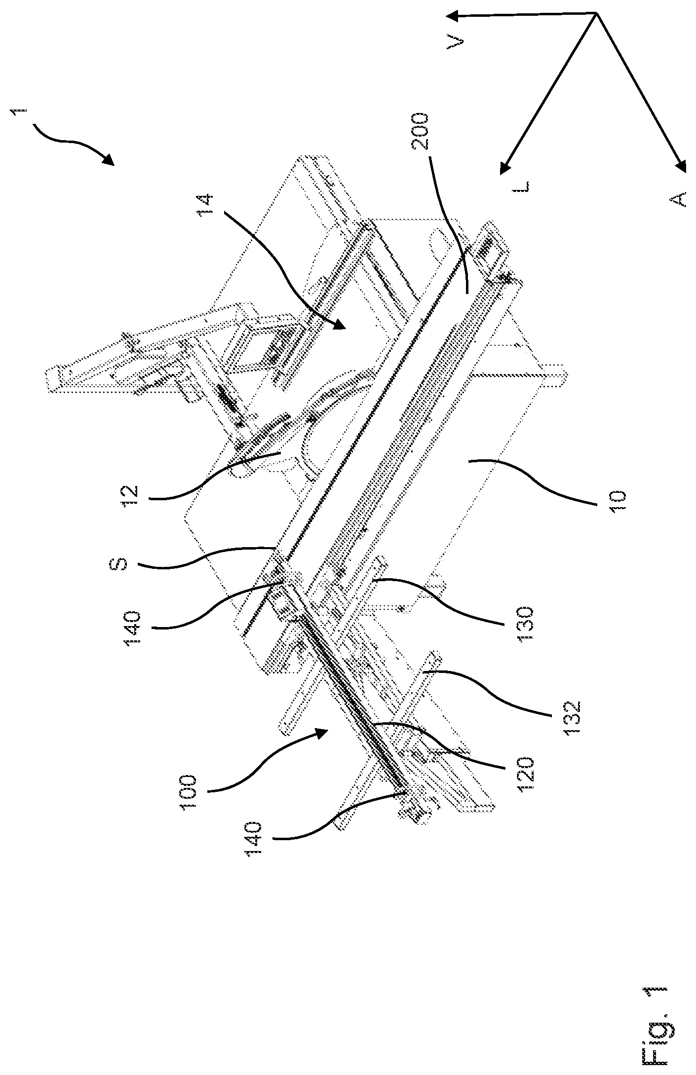 Patent US12350746 — Transversal table for a woodworking machine and woodworking machine having such a transversal table, and method for controlling a woodworking machine — Figure 1