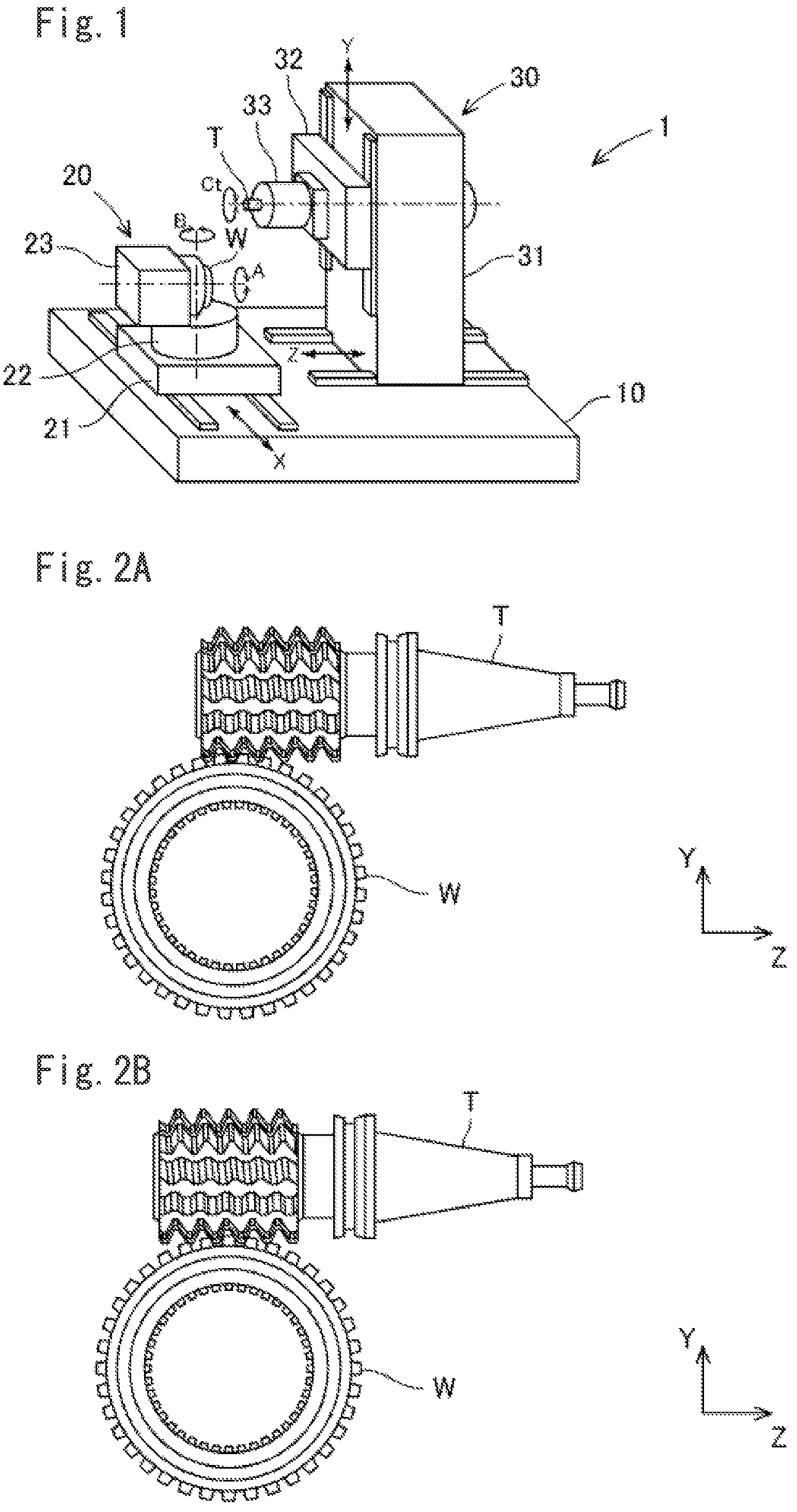 Patent US12350749 Figure 1 – Gear machining apparatus
