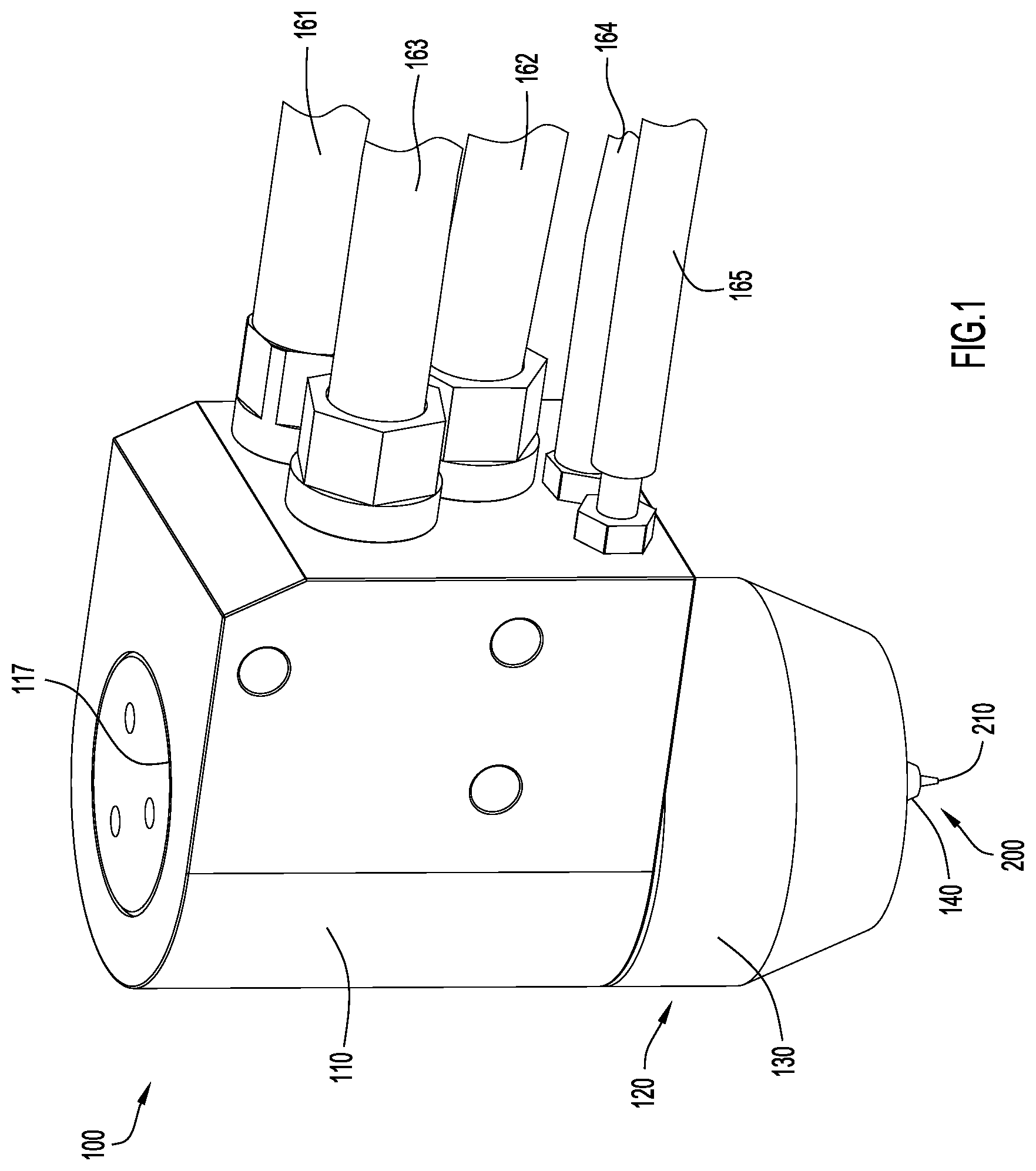 Patent US12350770 — Welder torch body — Figure 1