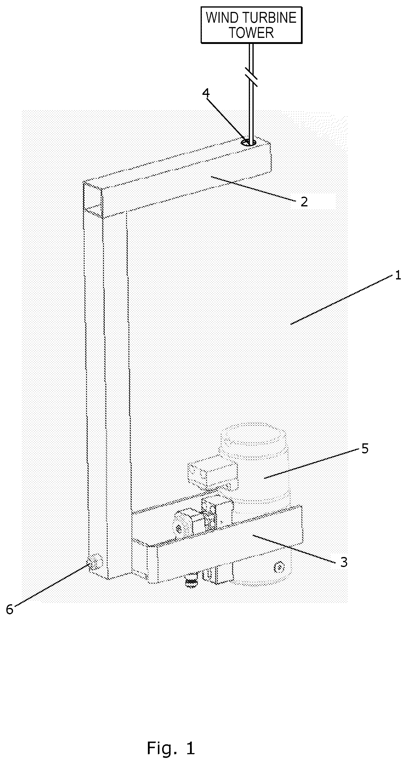 Patent US12350773 — Tool assembly for tensioning tower bolts of a wind turbine tower — Figure 1