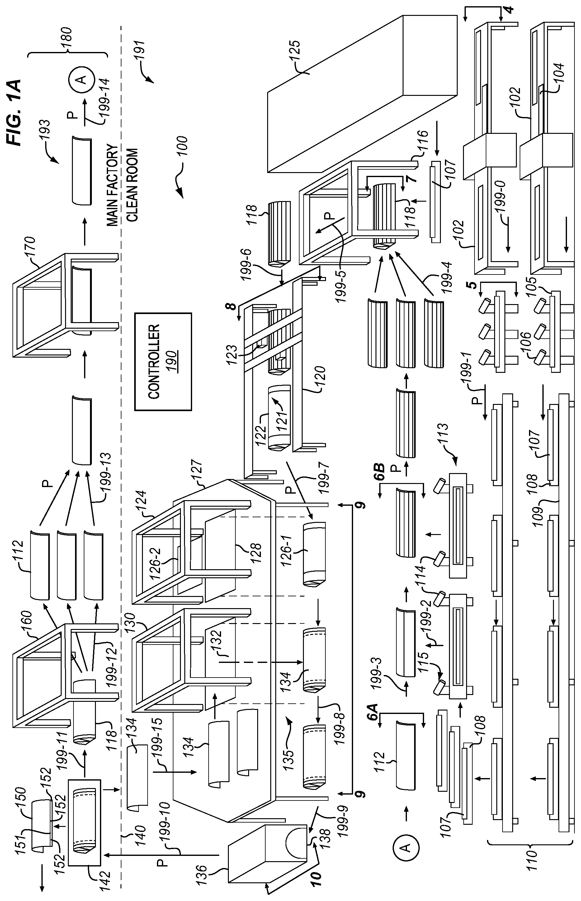 Patent US12350776 — Composite assembly for unhardened fuselage components — Figure 1