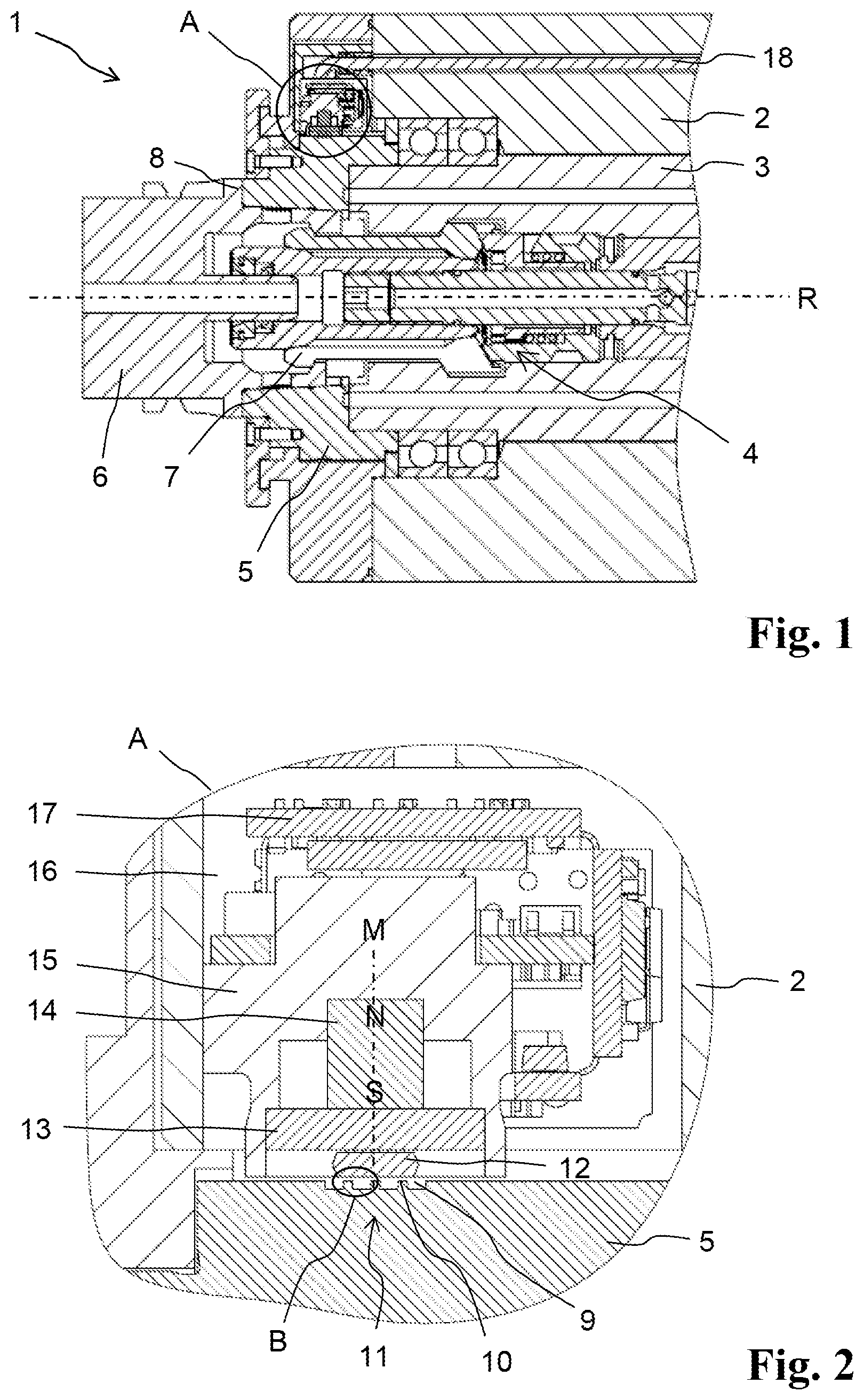 Patent US12350779 — Device and method for monitoring a work spindle — Figure 1