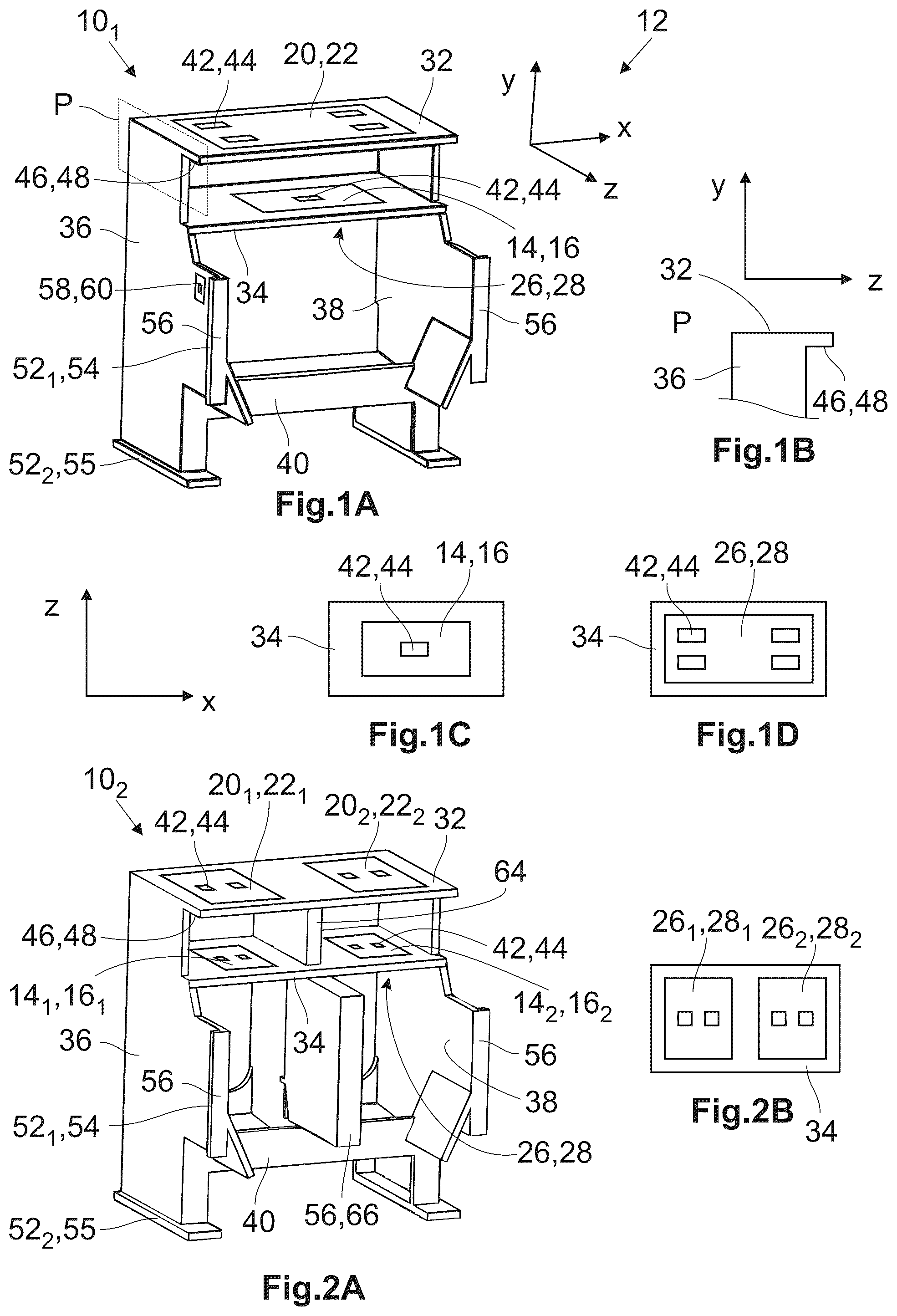 Patent US12350780 — Machine base for use in a machining system and machining system comprising such a machine base — Figure 1