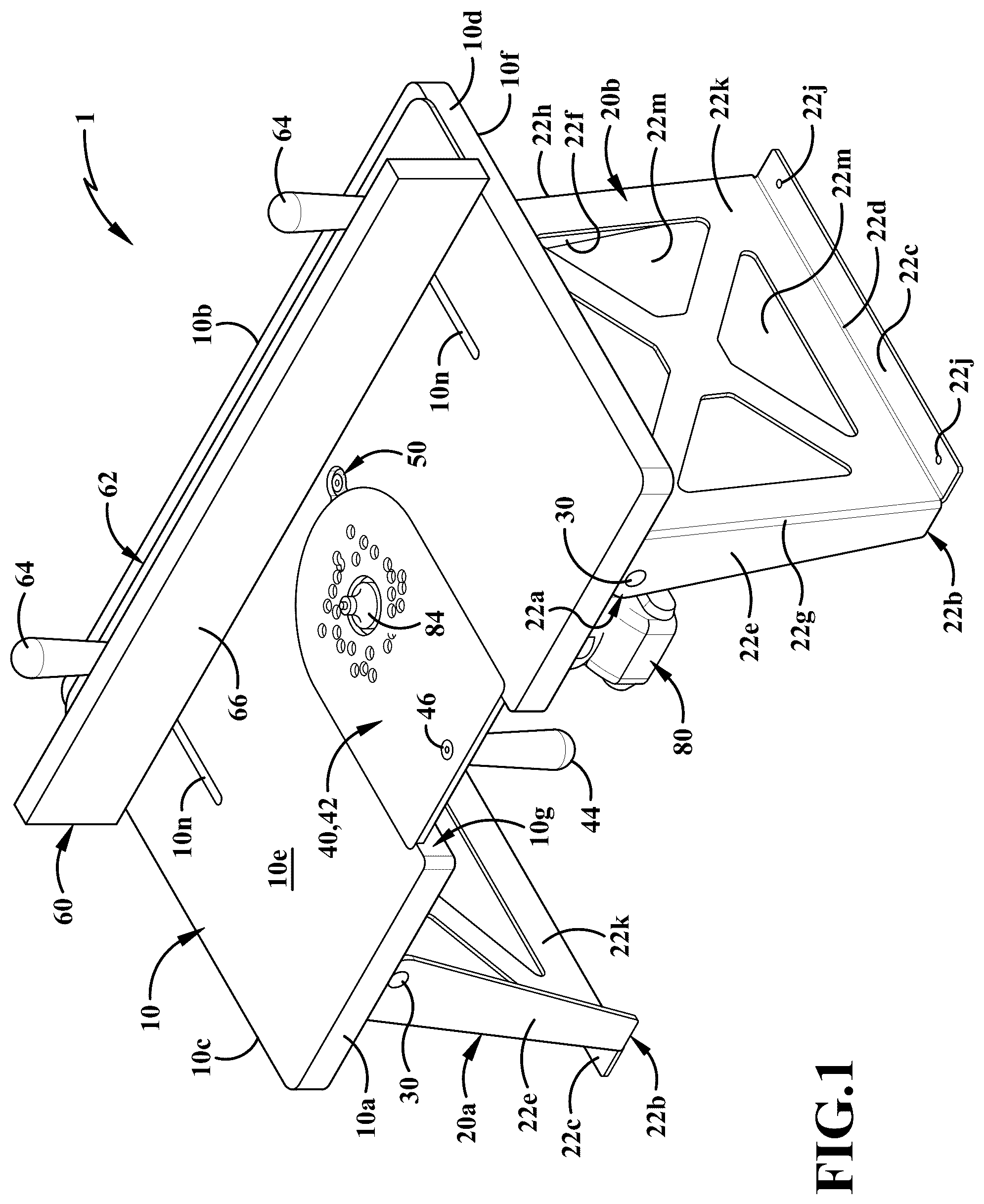 Patent US12350781 — Portable routing system and method of use — Figure 1