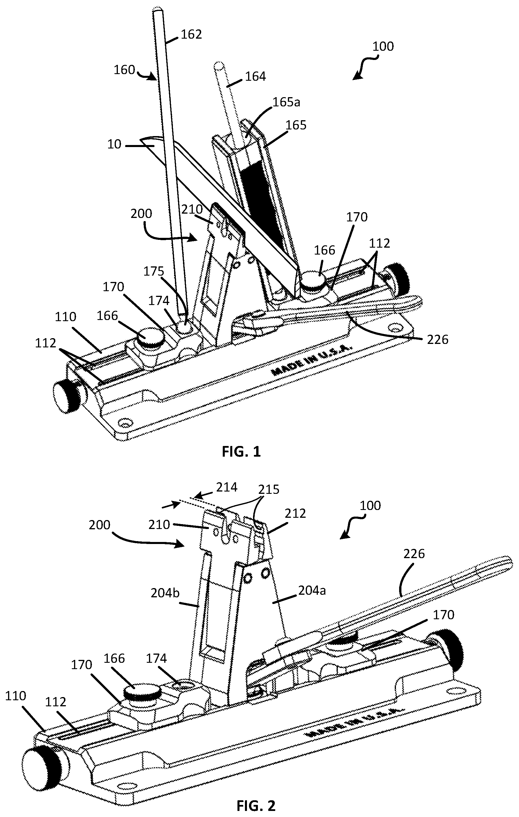 Patent US12350783 — Clamping assembly for a blade sharpener — Figure 1