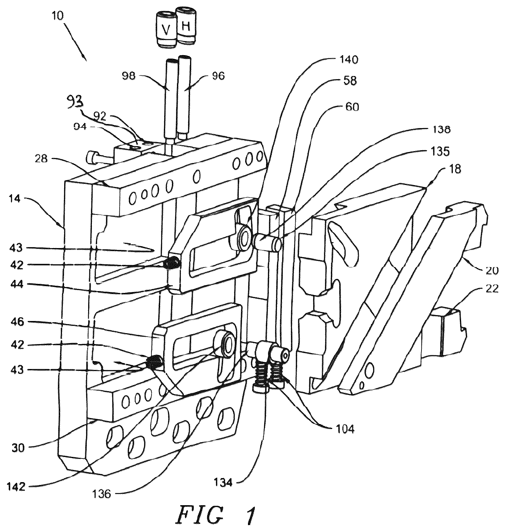 Patent US12350785 Figure 1 – Steady rest with predictable micron-sized adjustment
