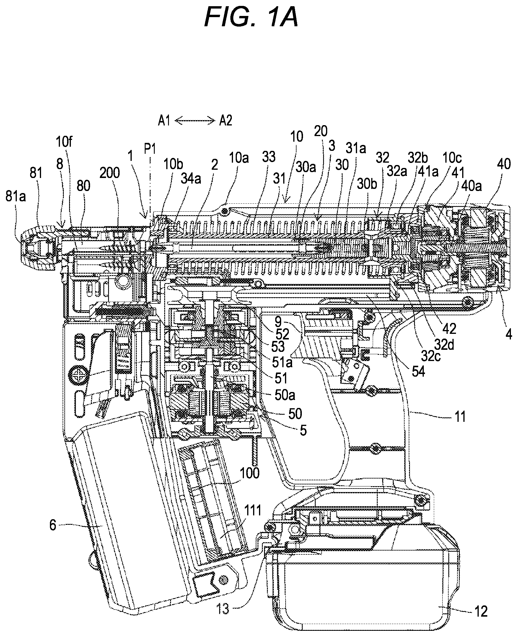 Patent US12350793 — Fastening tool — Figure 1