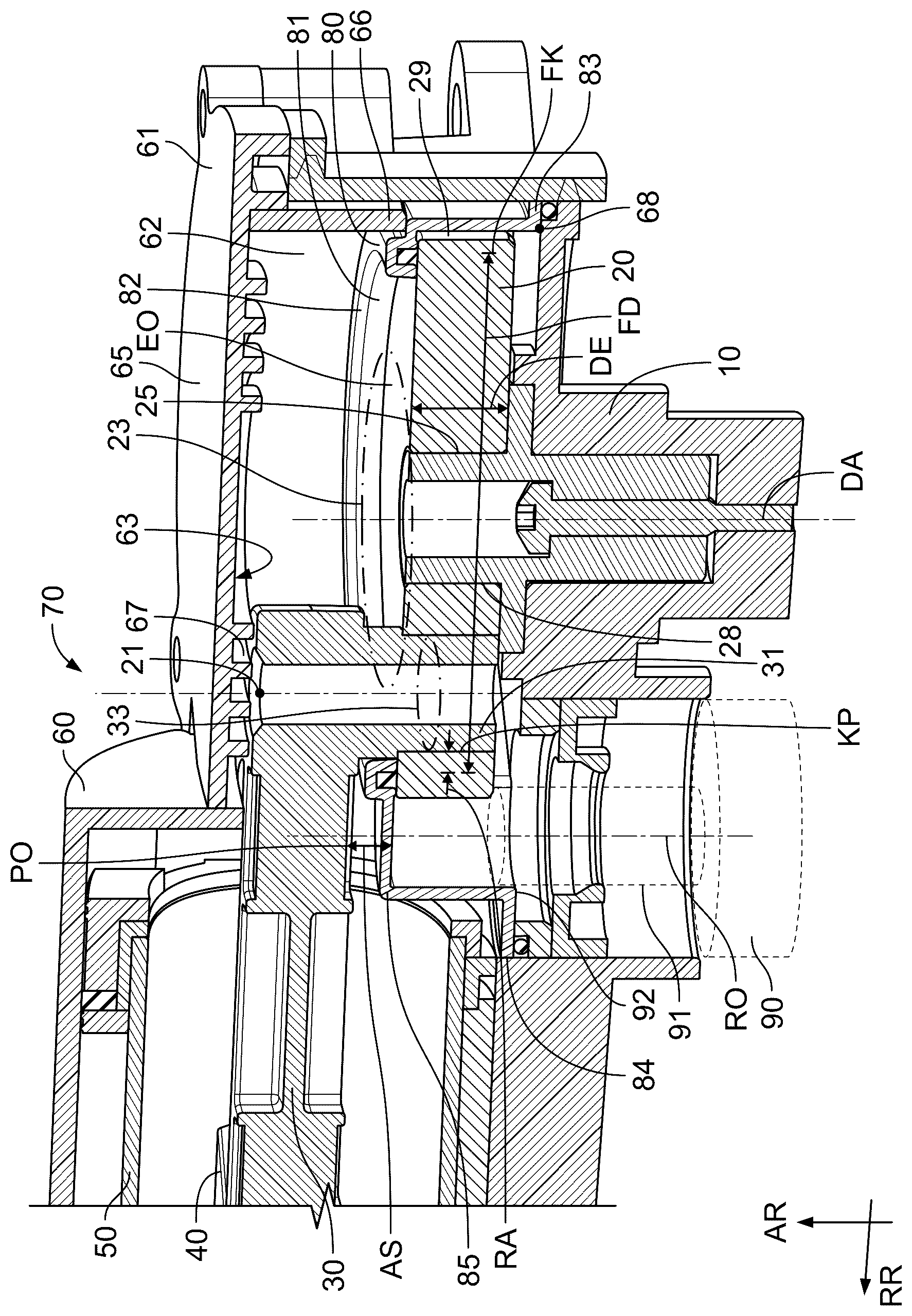 Patent US12350802 — Electropneumatic impact mechanism — Figure 1
