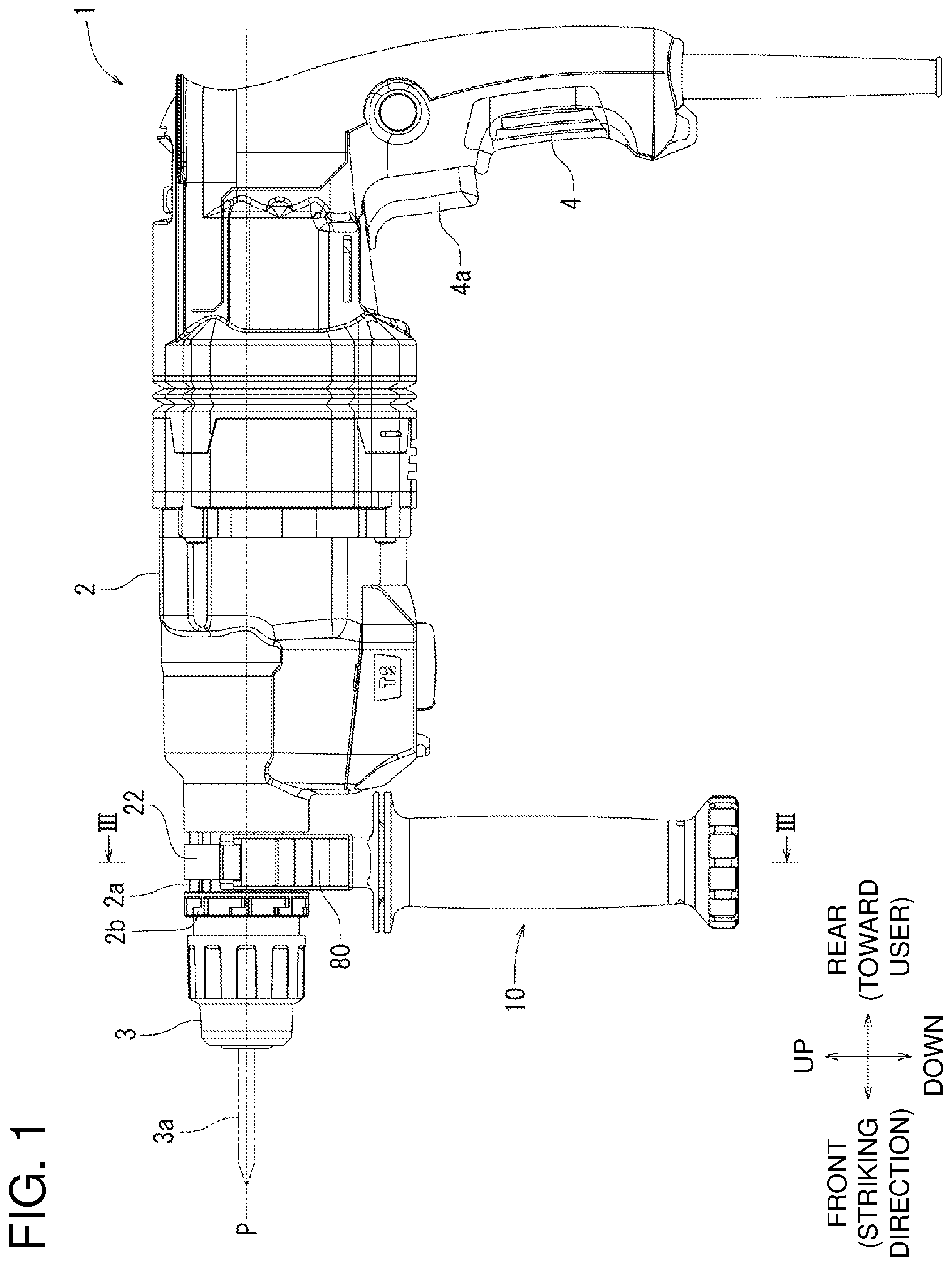 Patent US12350805 — Auxiliary handle for work tool — Figure 1
