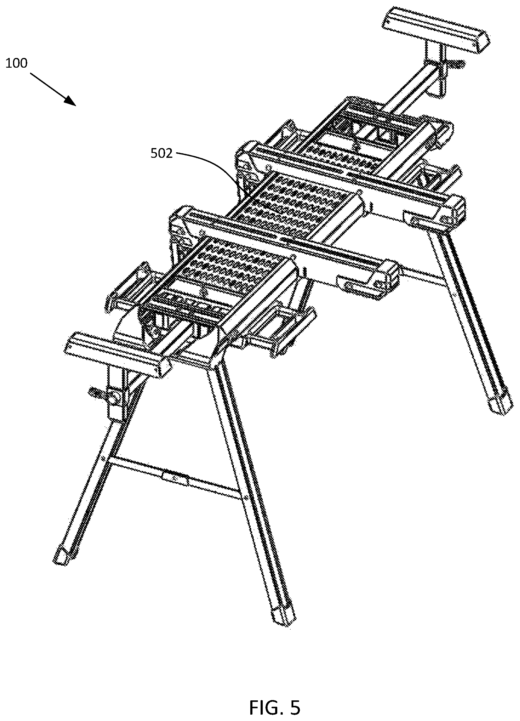 Patent US12350811 Figure 5 – Work support