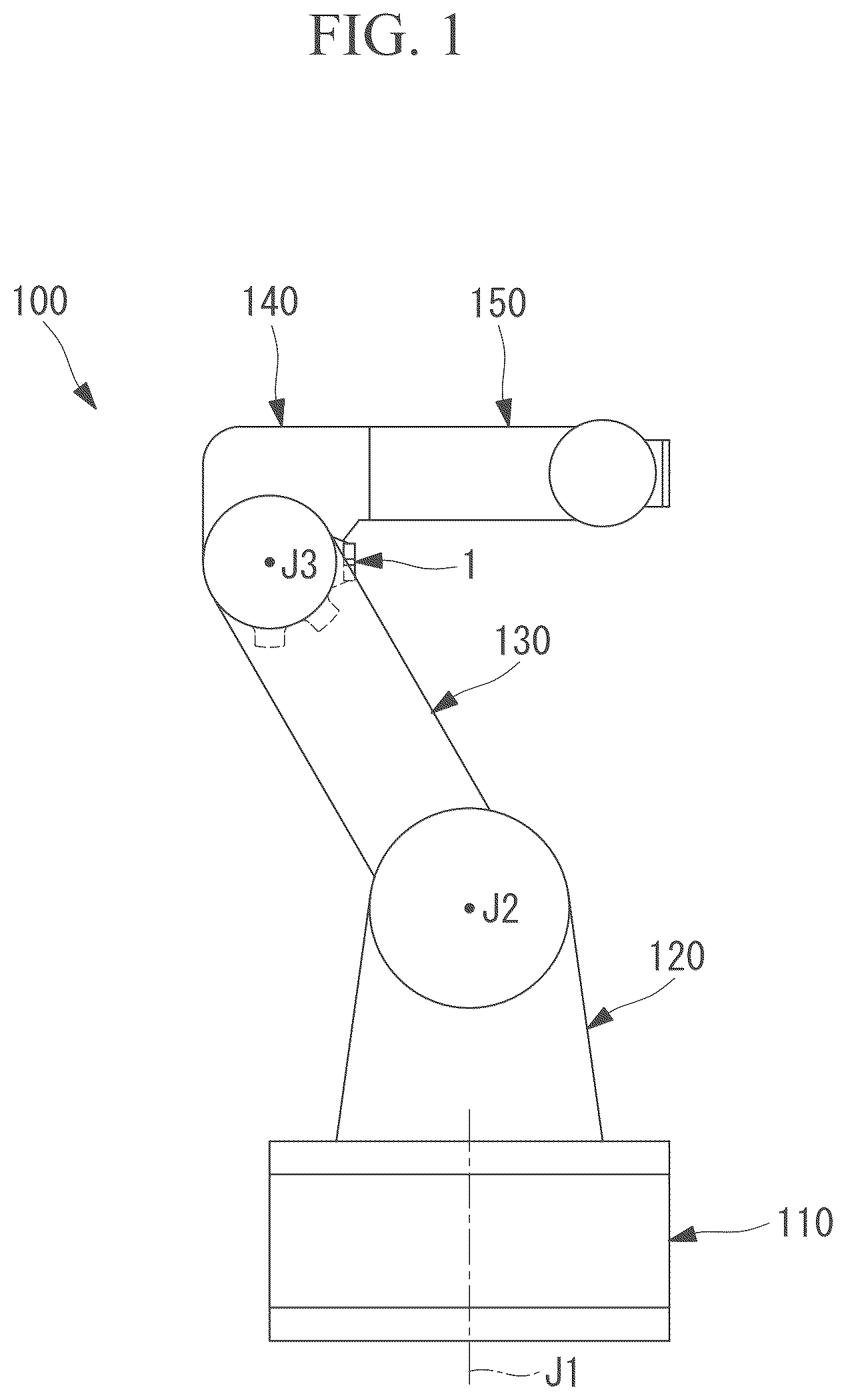 Patent US12350819 — Moving mechanism stopping device and robot — Figure 1