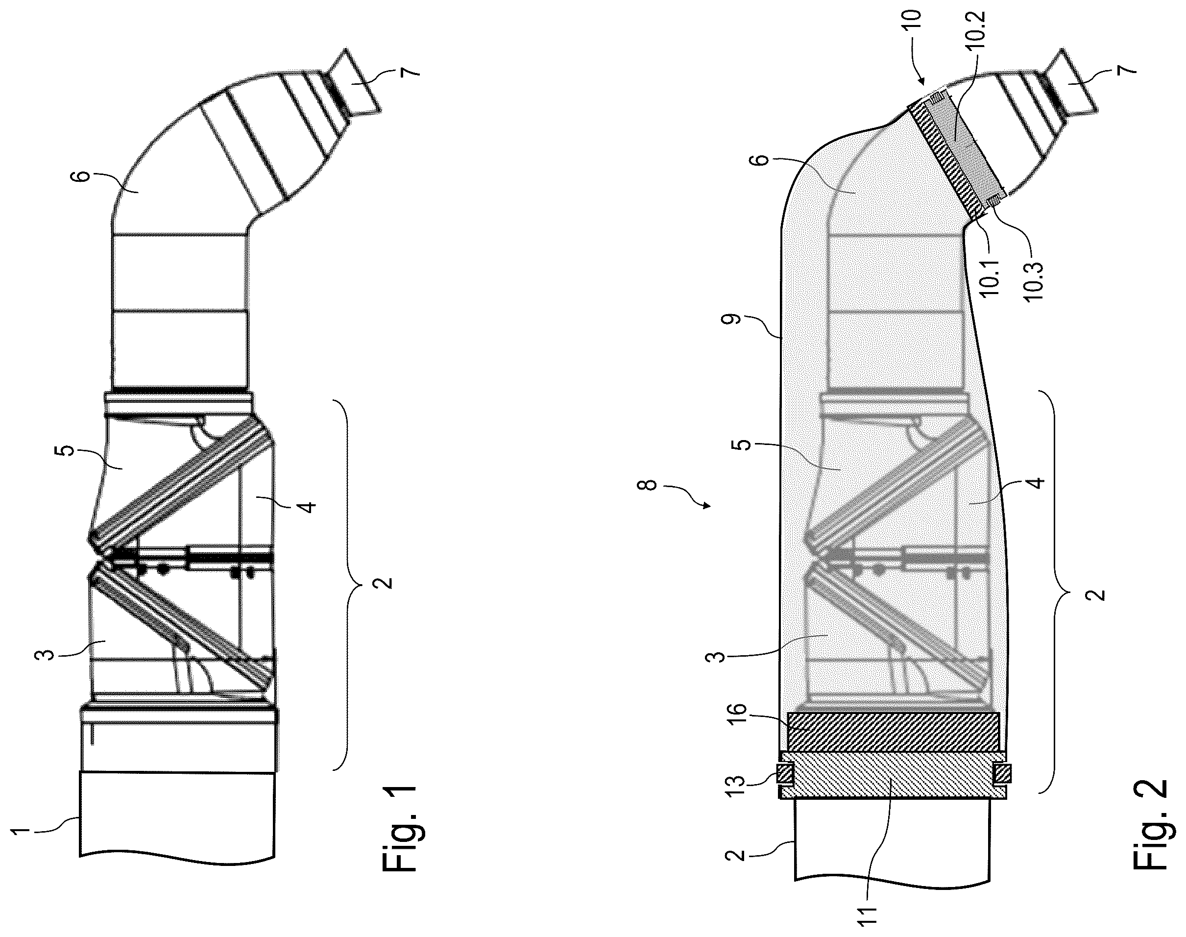 Patent US12350822 Figure 1 – Protective covering for a robot hand axis