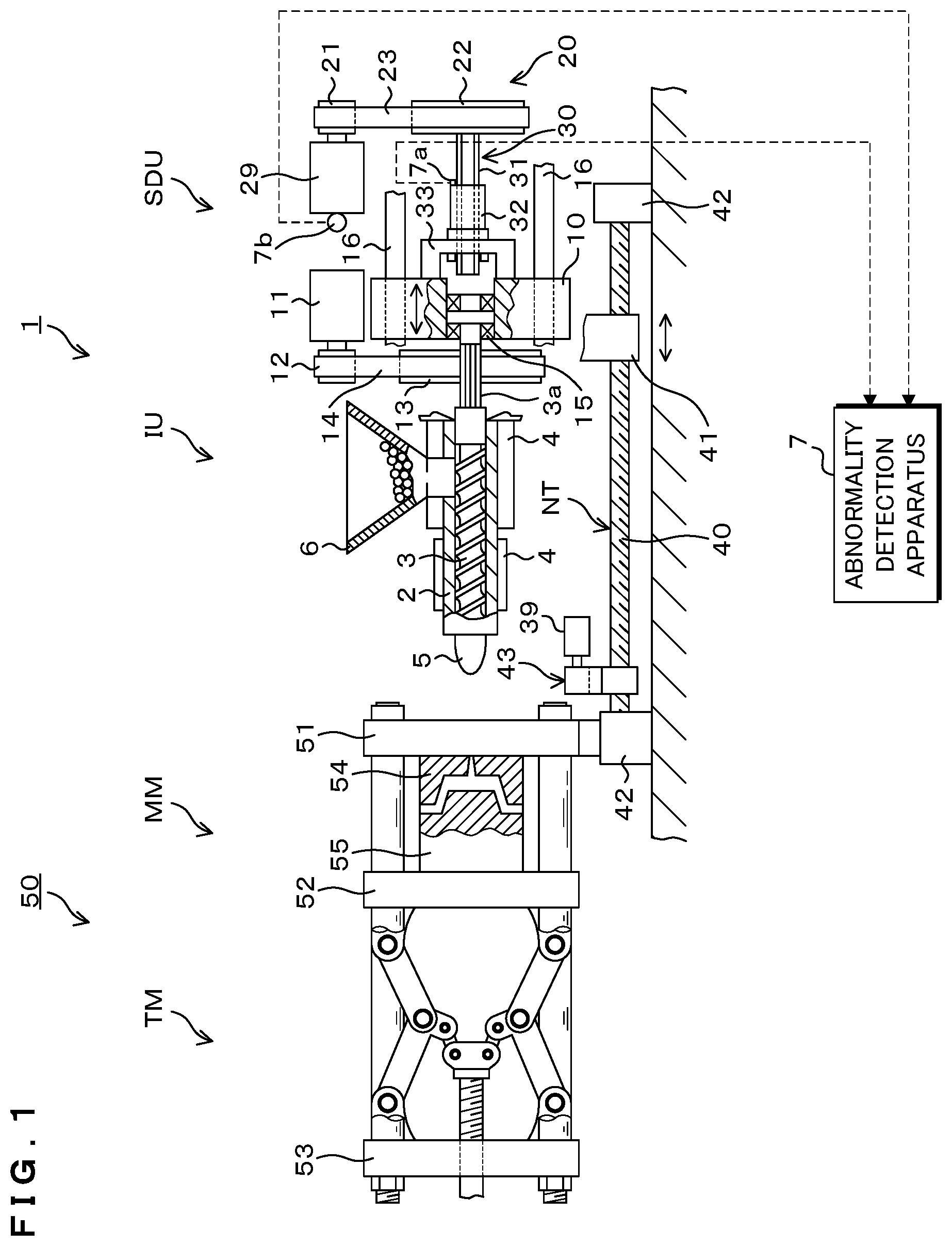 Patent US12350872 — Abnormality detection apparatus, abnormality detection method, and non-transitory computer readable recording medium — Figure 1