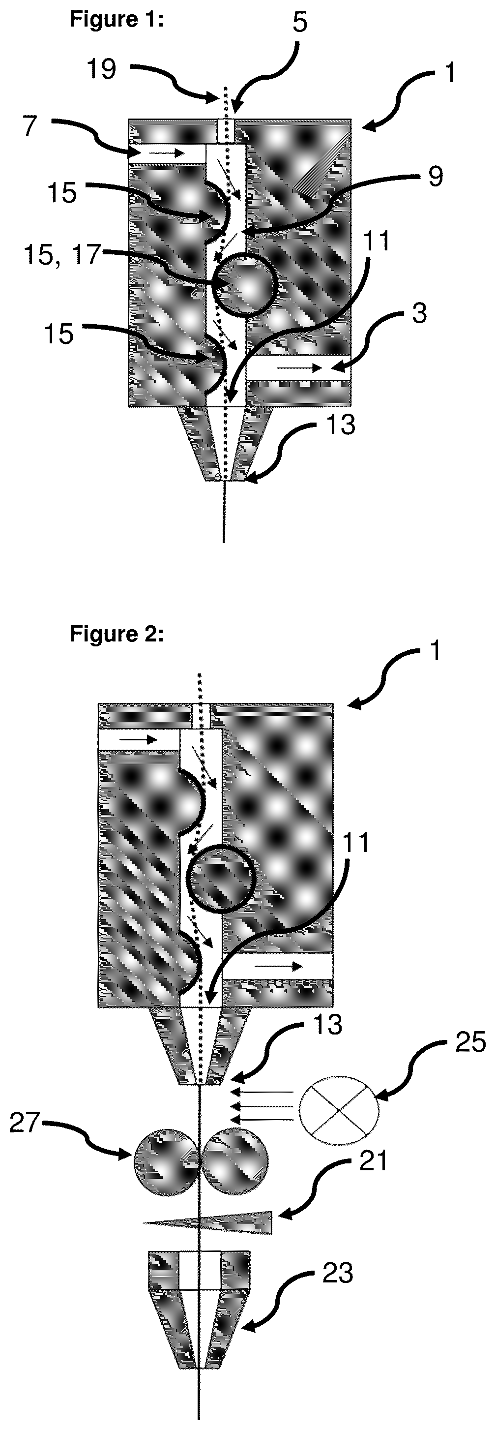 Patent US12350882 Figure 1 – Print head for the additive manufacturing of fibre reinforced materials