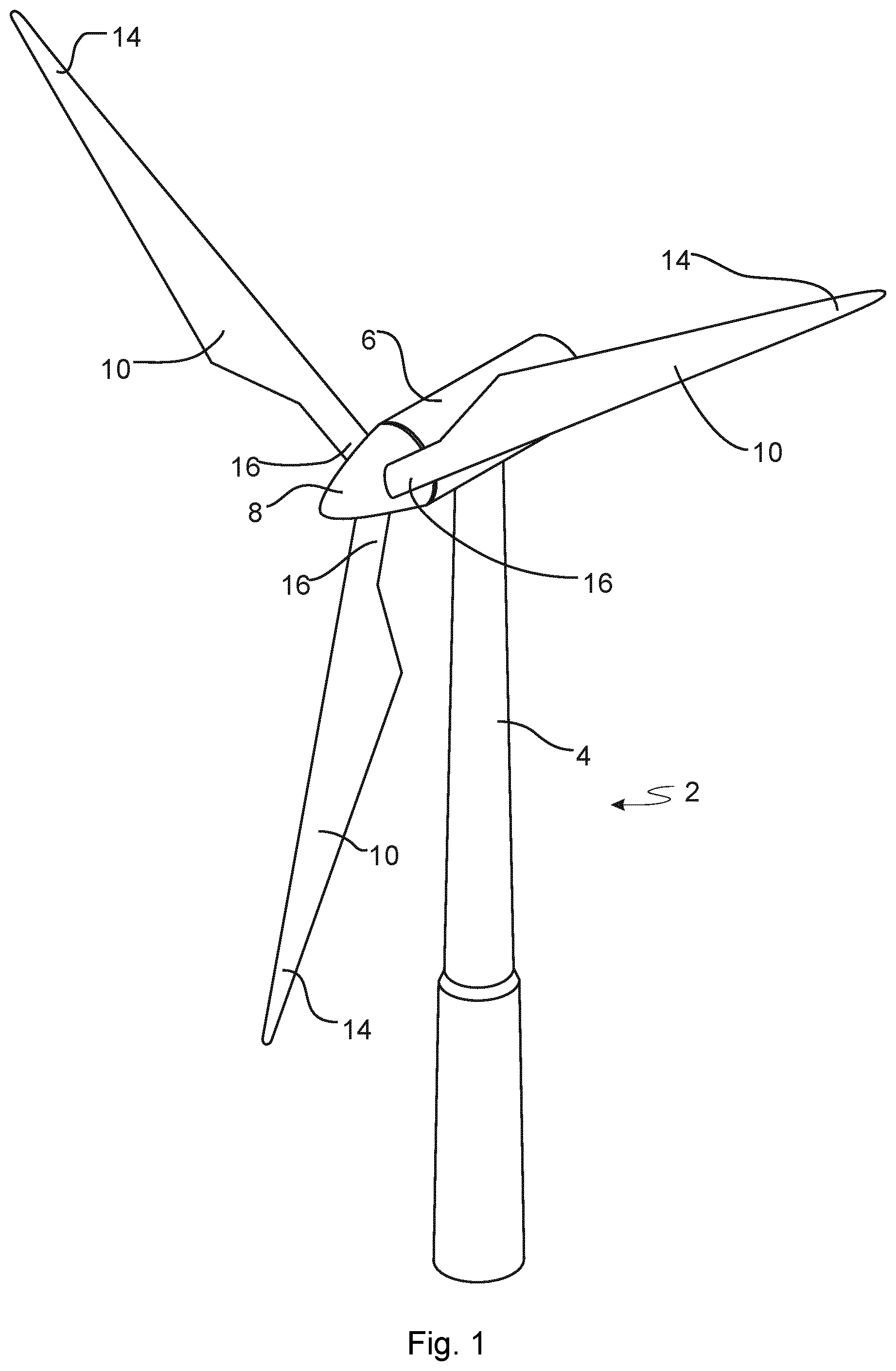 Patent US12350899 — Wind turbine blade tool and method for producing a wind turbine blade — Figure 1