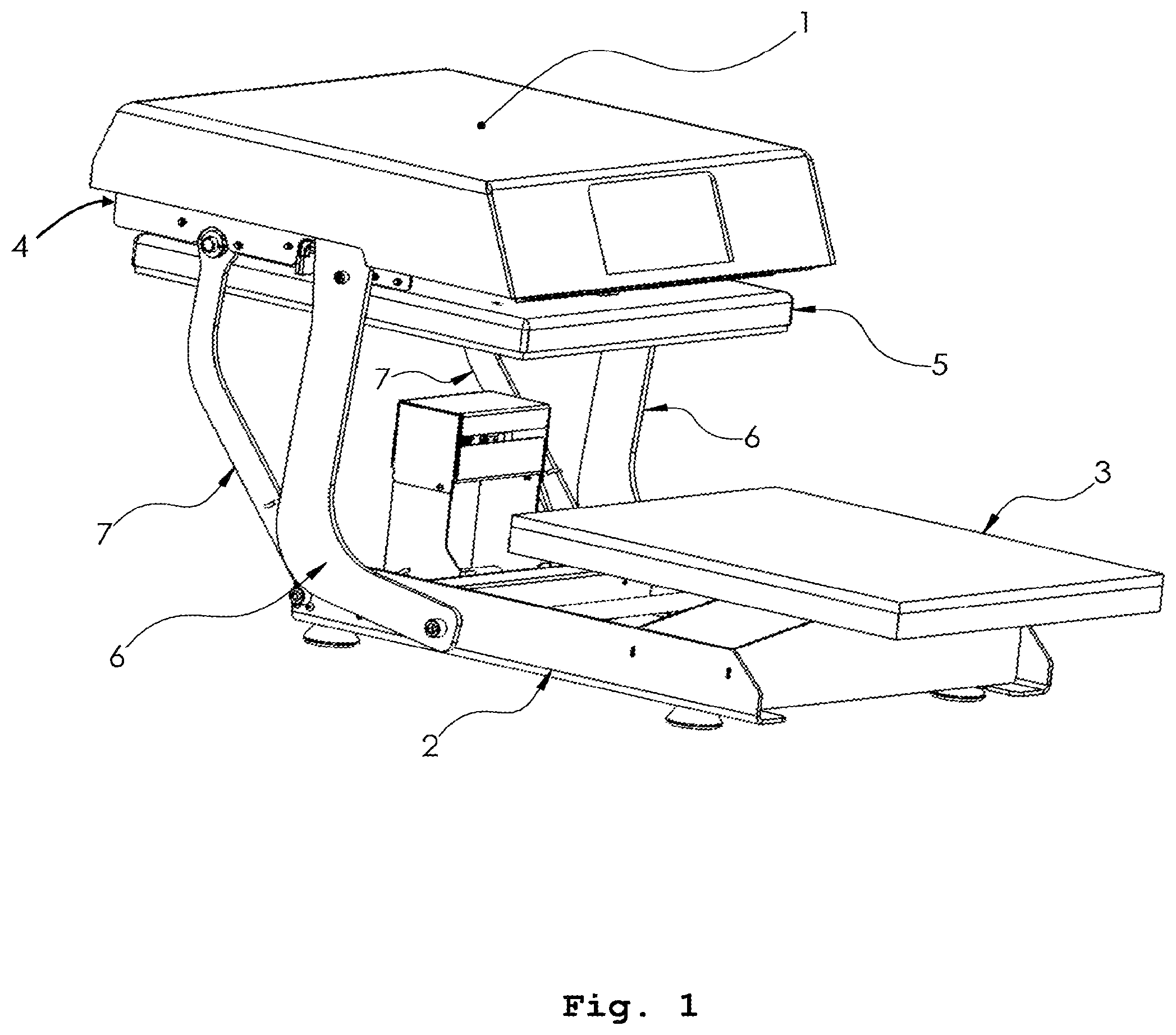 Patent US12350900 — Compact in-line heat press — Figure 1