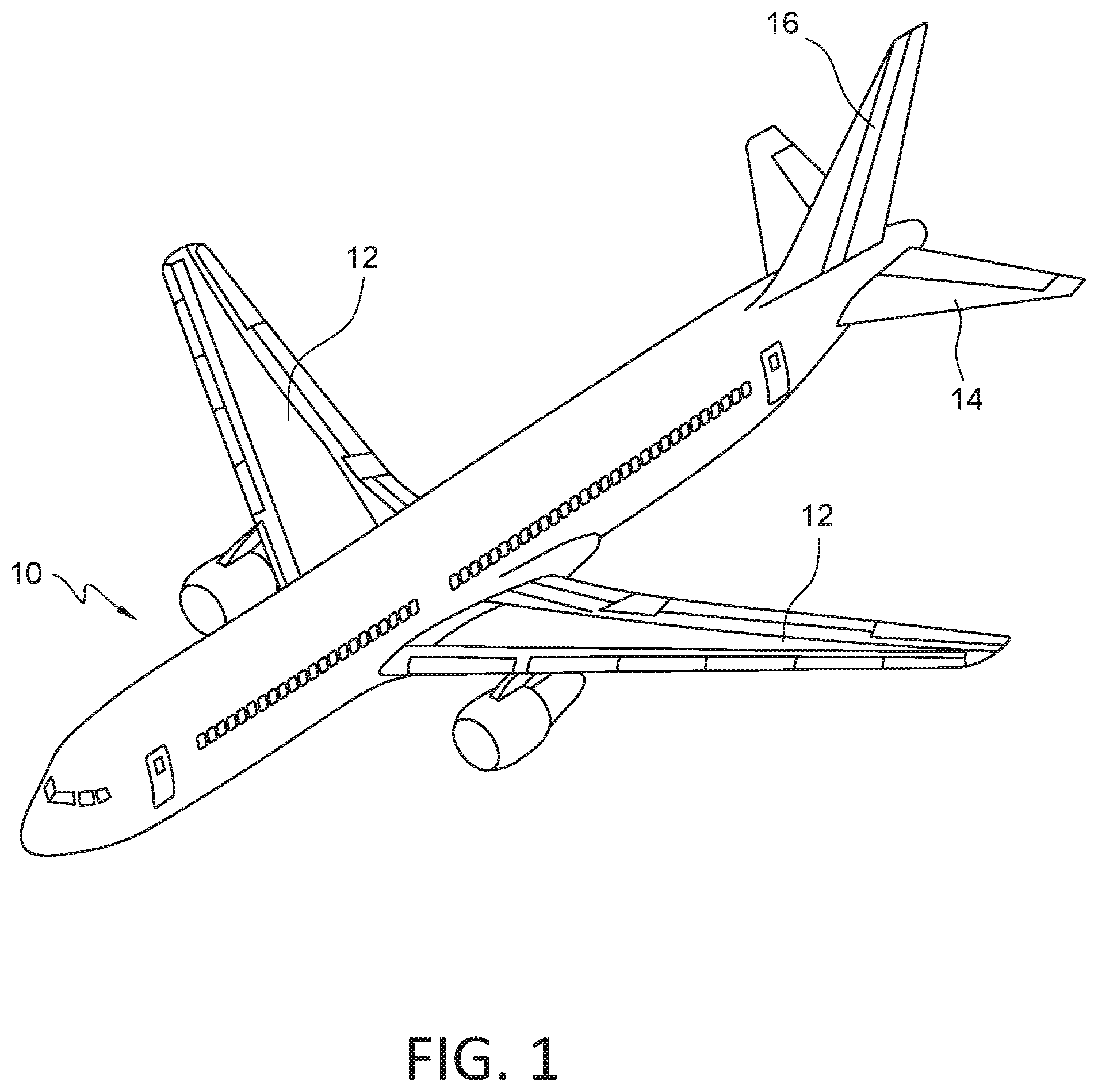 Patent US12350915 Figure 1 – Co-cured UV/visible light-resistant composite material for structural aircraft assembly