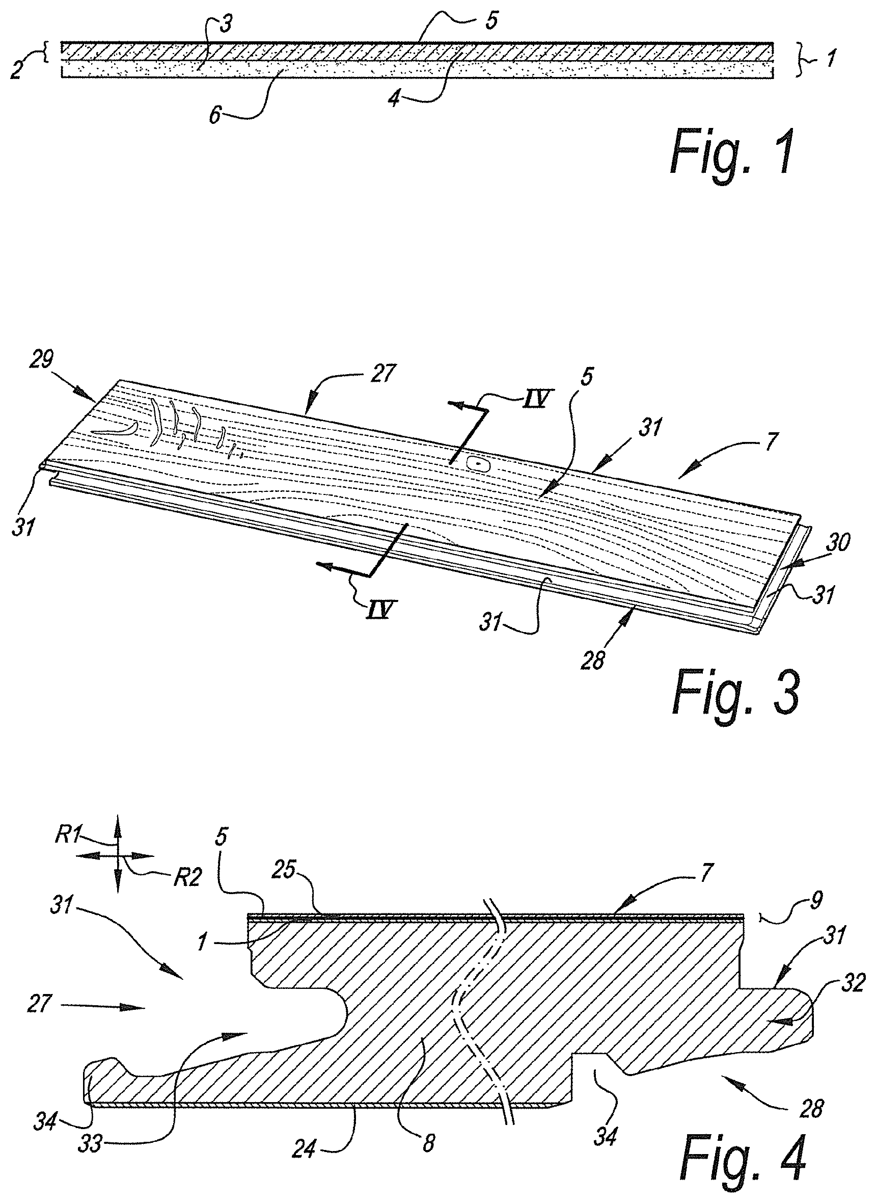 Patent US12350926 — Method for manufacturing panels having a decorative surface — Figure 1