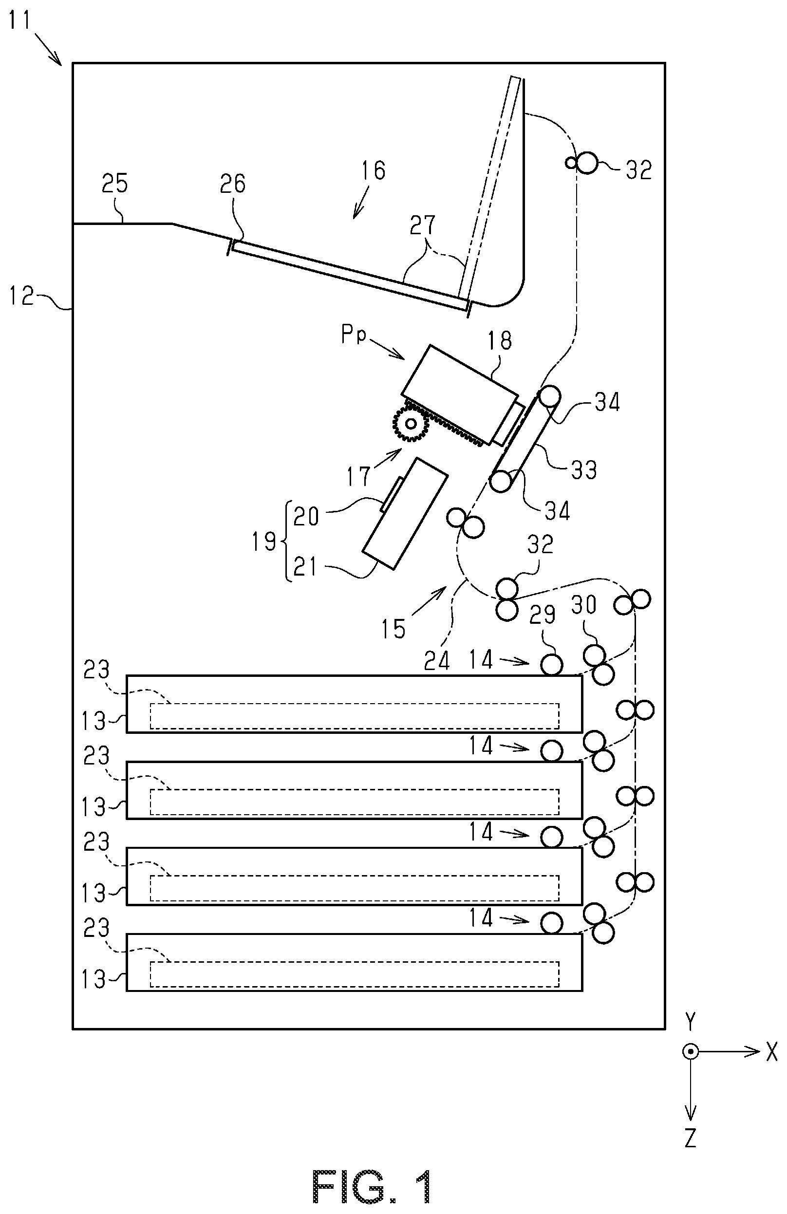 Patent US12350937 — Capping device and liquid ejection apparatus — Figure 1
