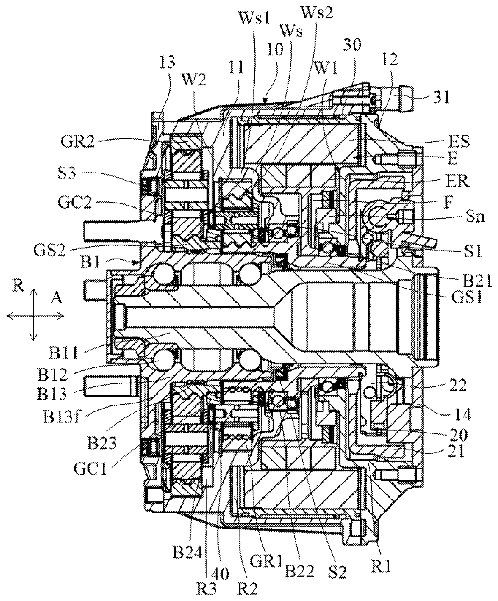Patent US12350964 — Wheel hub driving system — Figure 1