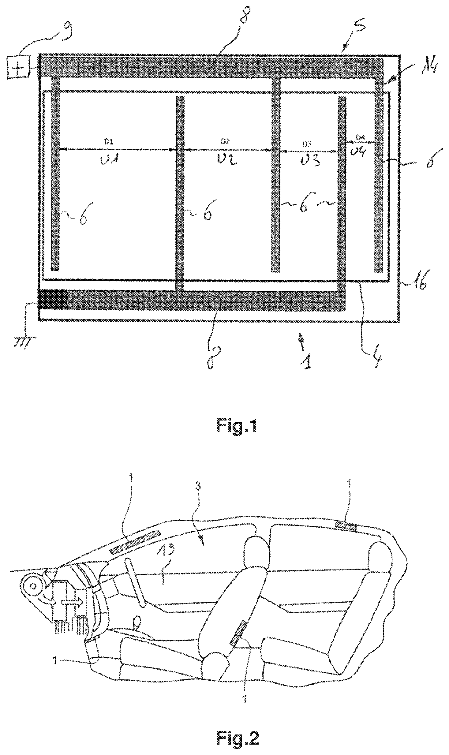 Patent US12351003 — Heating structure for motor vehicle — Figure 1