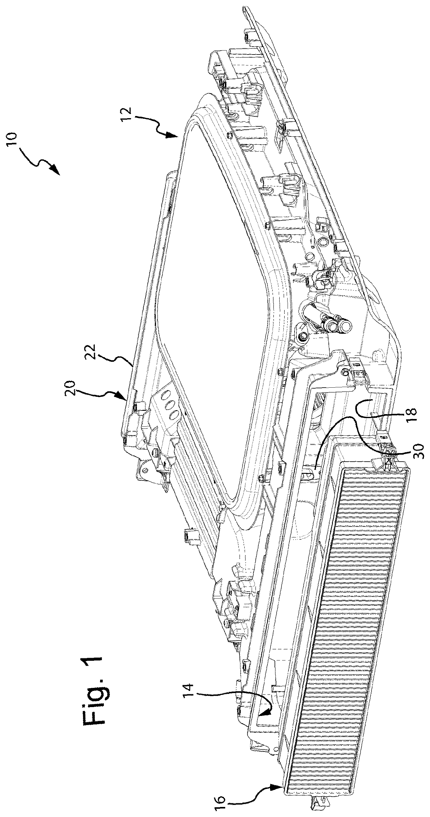 Patent US12351004 — System for treating the air in the cabin of a vehicle via an air filter with an RFID tag — Figure 1