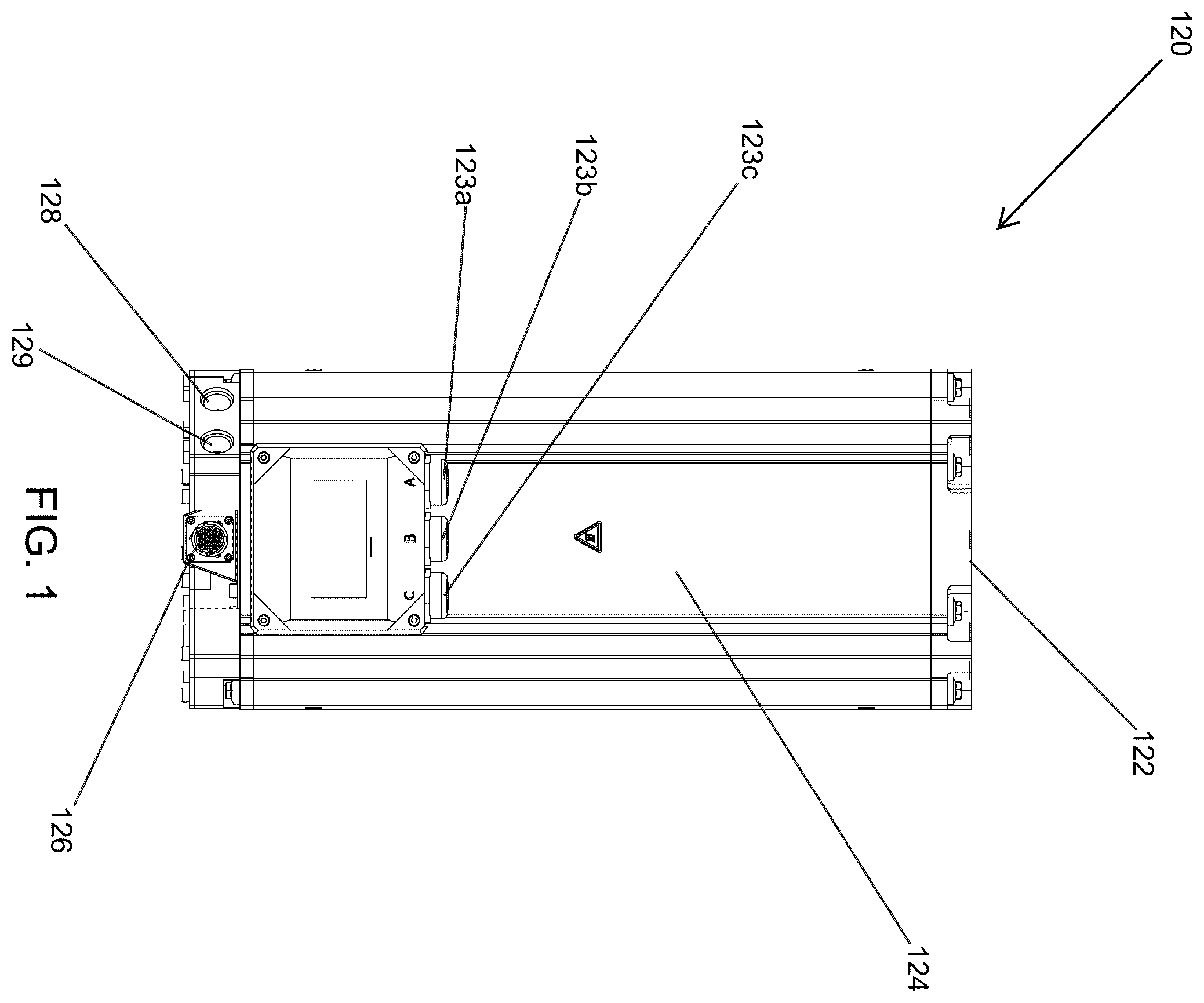 Patent US12351014 Figure 1 – Optimized AC powered auxiliary units for medium/heavy duty configurable electric trucks