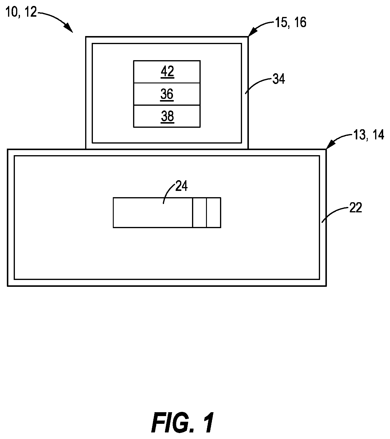 Patent US12351018 — Hydraulic connection — Figure 1