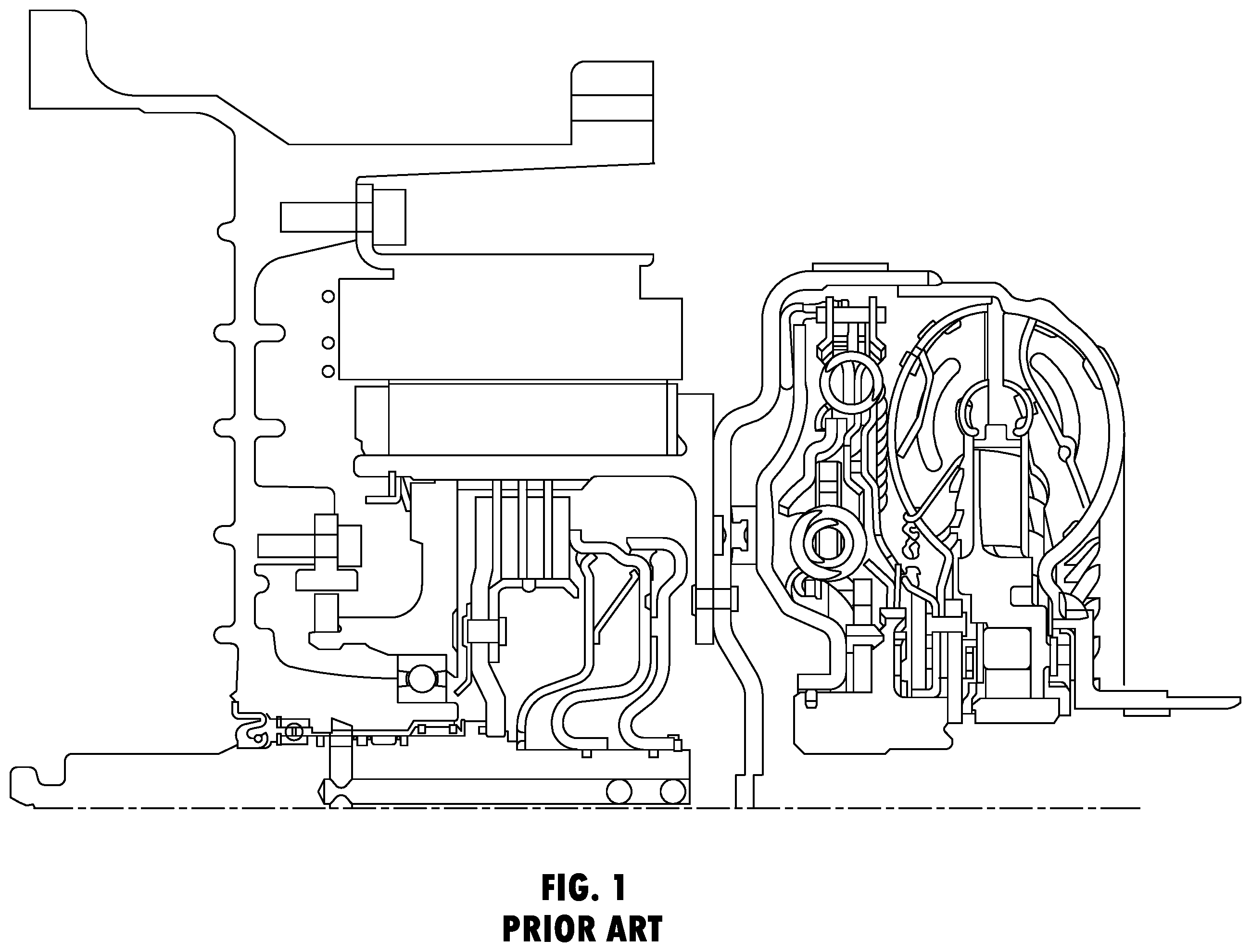 Patent US12351031 — Compact P2 hybrid architecture — Figure 1