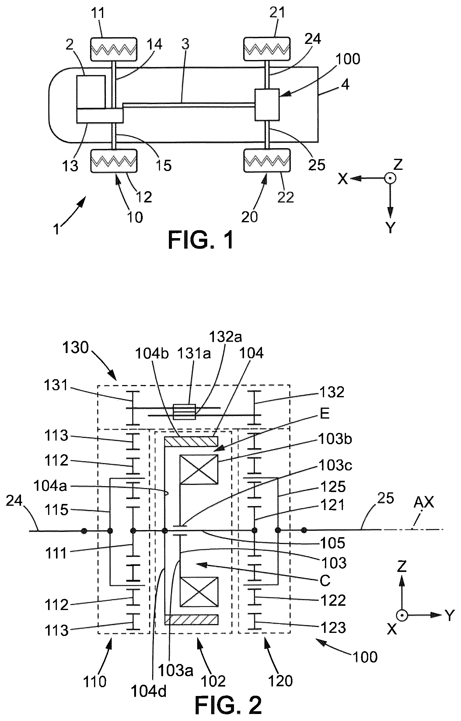 Patent US12351033 — Power transmission assembly and vehicle comprising this assembly — Figure 1