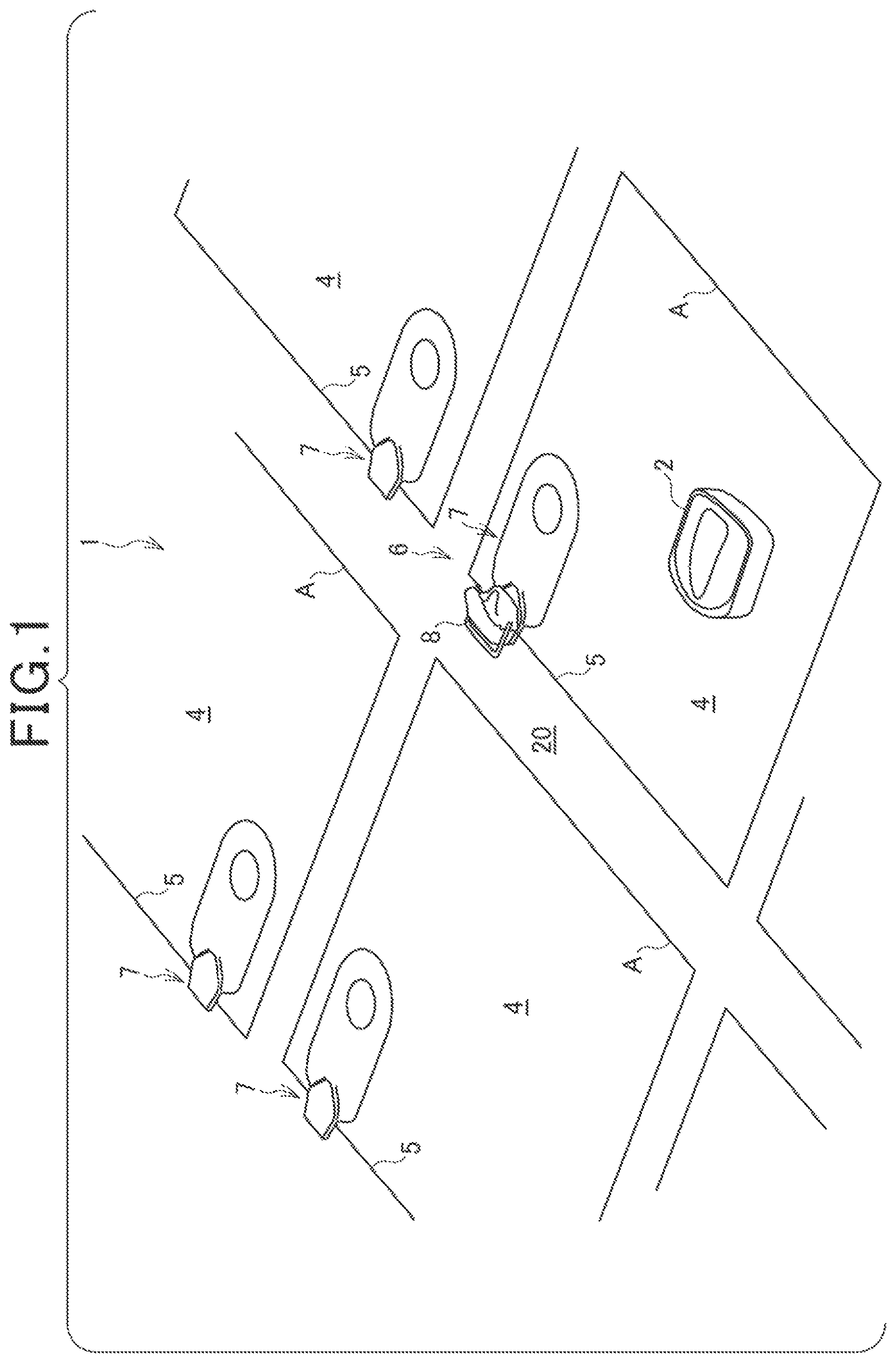 Patent US12351050 — Station and power supply device of autonomous travel work machine — Figure 1