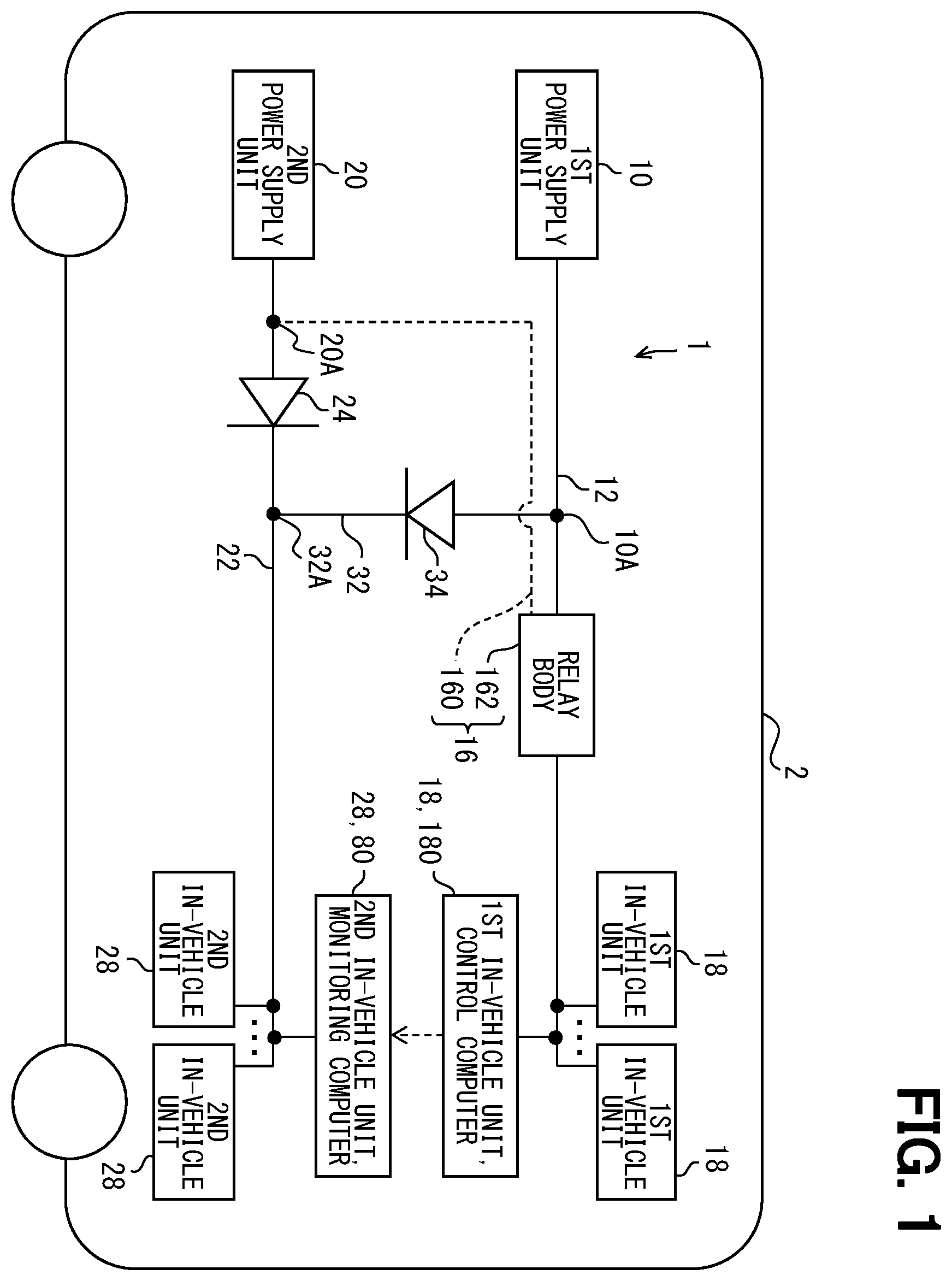 Patent US12351068 — Power supply system — Figure 1