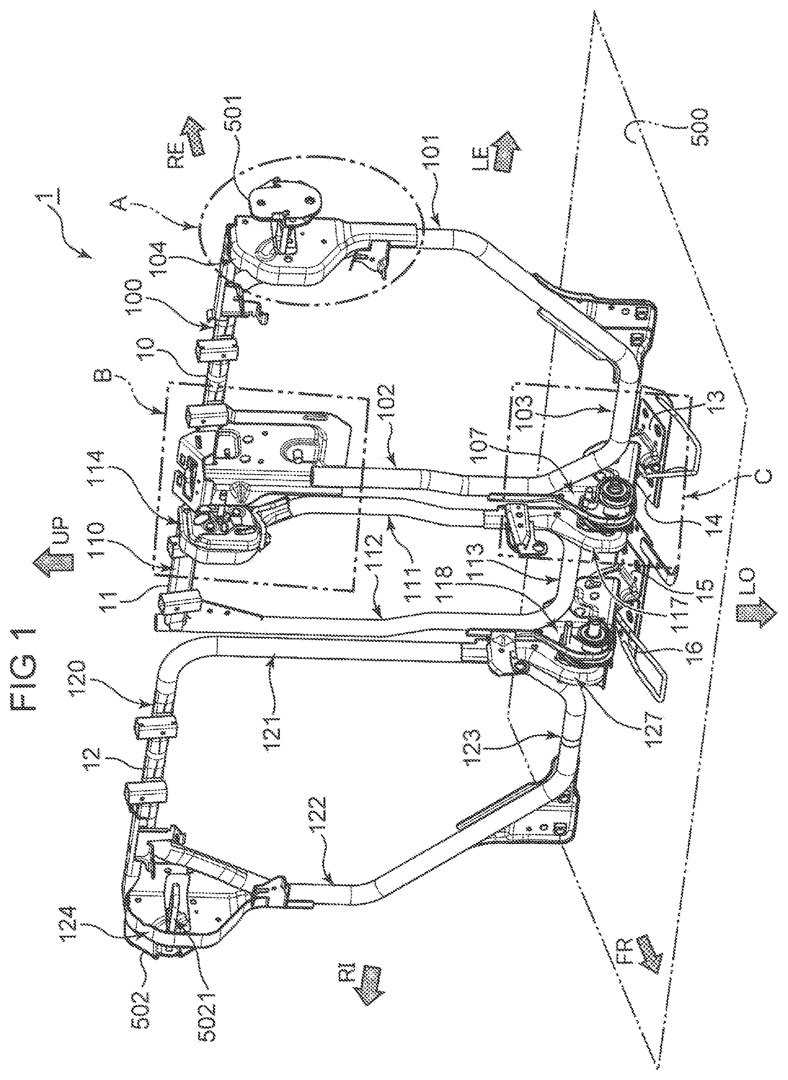 Patent US12351085 — Vehicle seat — Figure 1