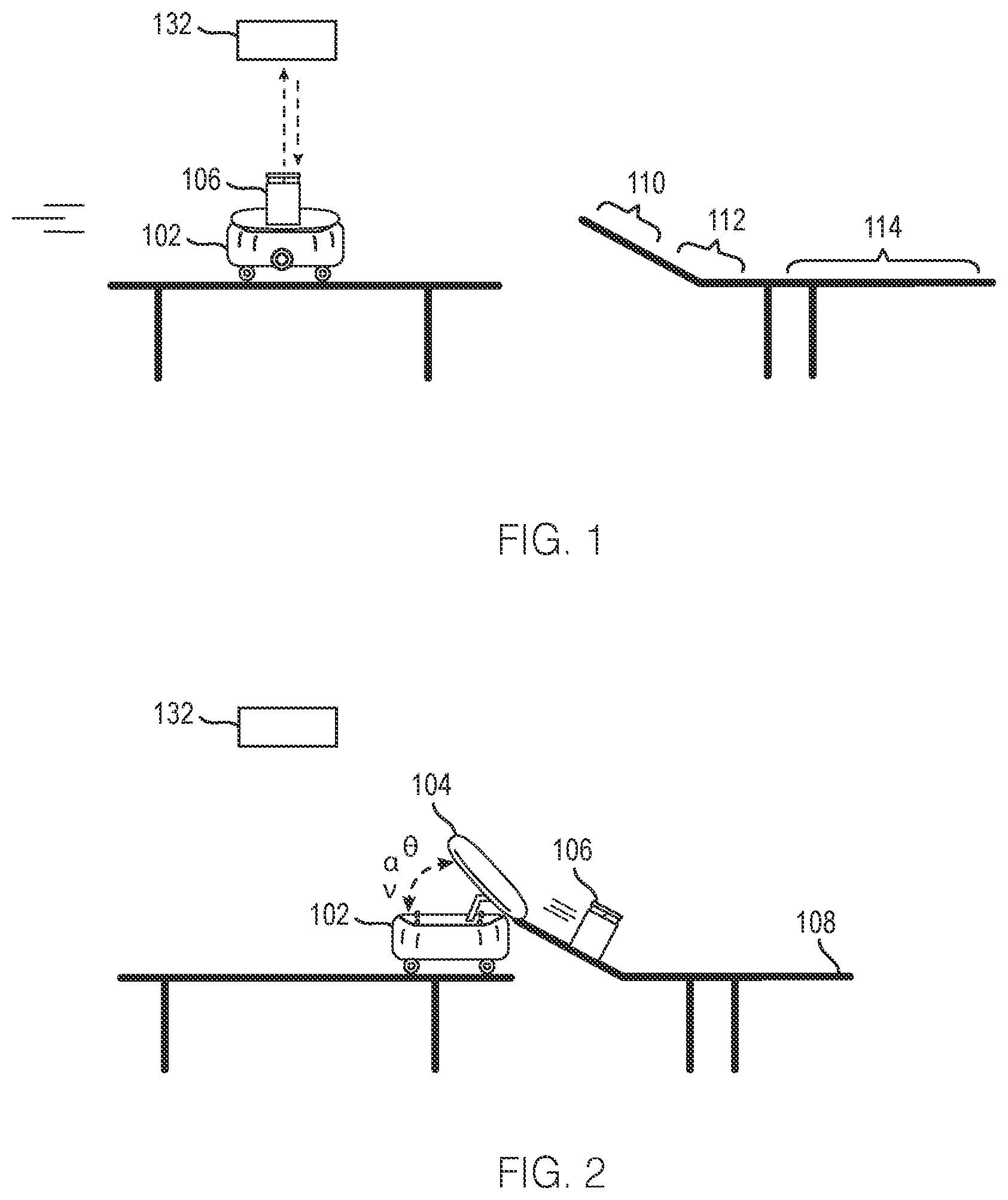 Patent US12351092 — Tray, belt, or carrier on computer controlled transport vehicle — Figure 1