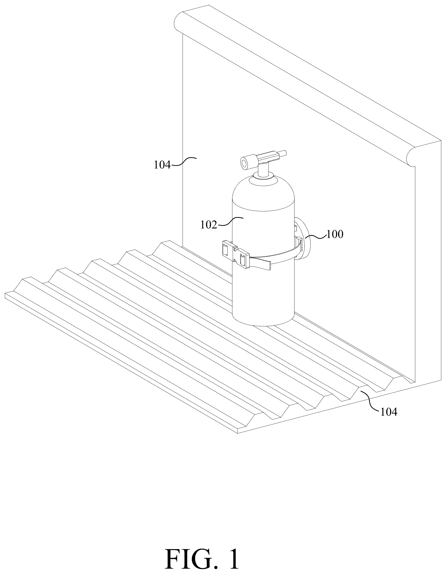 Patent US12351096 — Detachable tie down — Figure 1