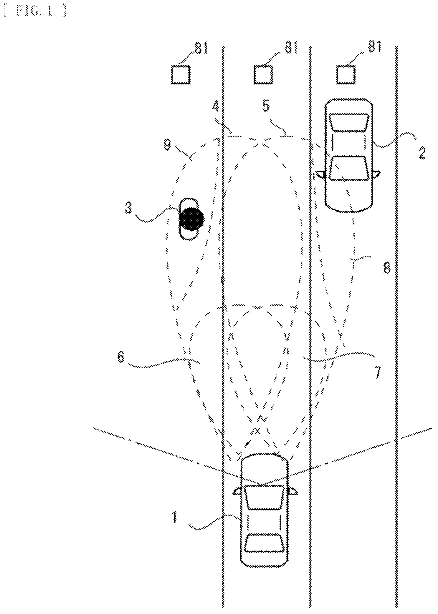 Patent US12351098 — Evaluation simulation system for control including front lamp control of vehicle — Figure 1