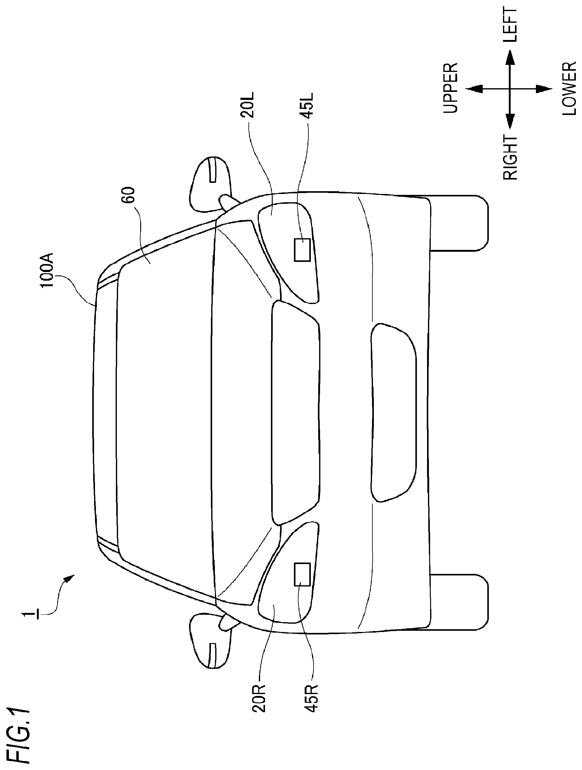 Patent US12351099 — Vehicle display system, vehicle system, and vehicle — Figure 1