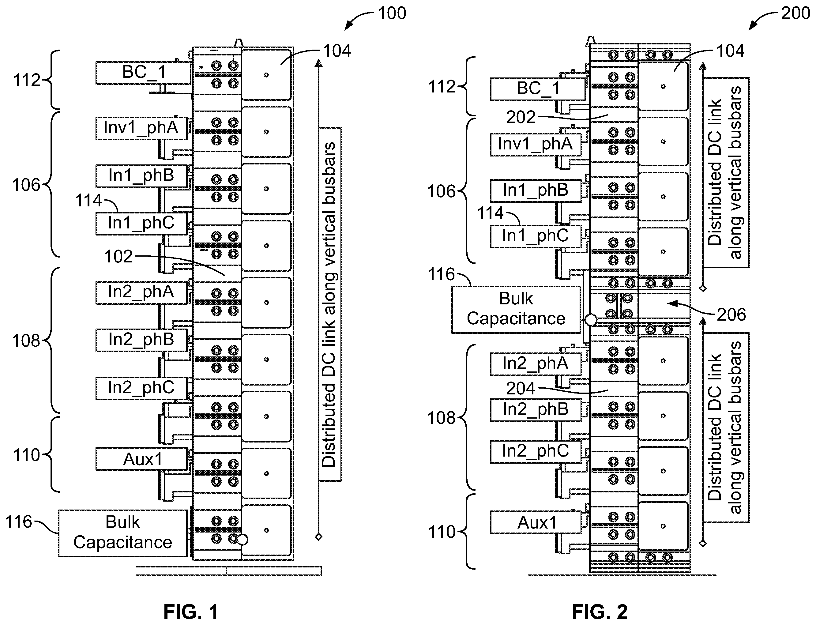 Patent US12351115 — Phase module assembly of a multi-phase inverter — Figure 1