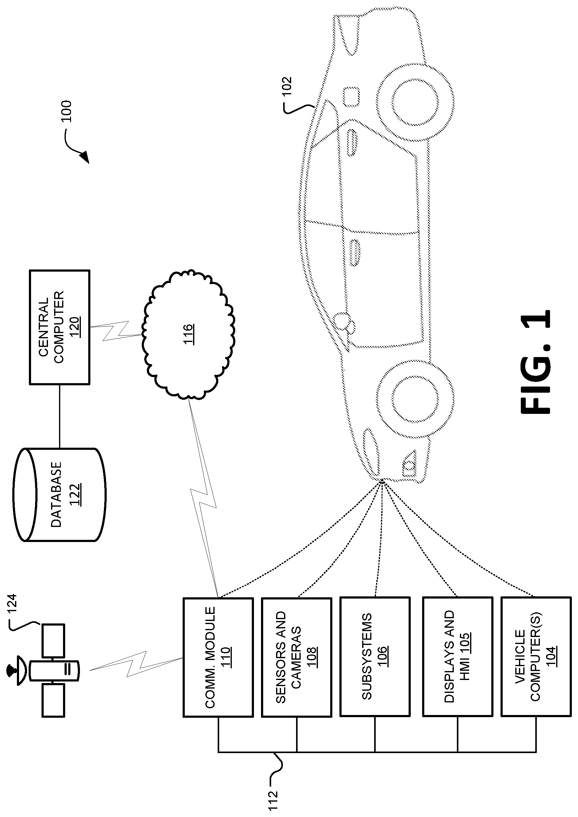 Patent US12351150 — Three-dimensional parking assist — Figure 1