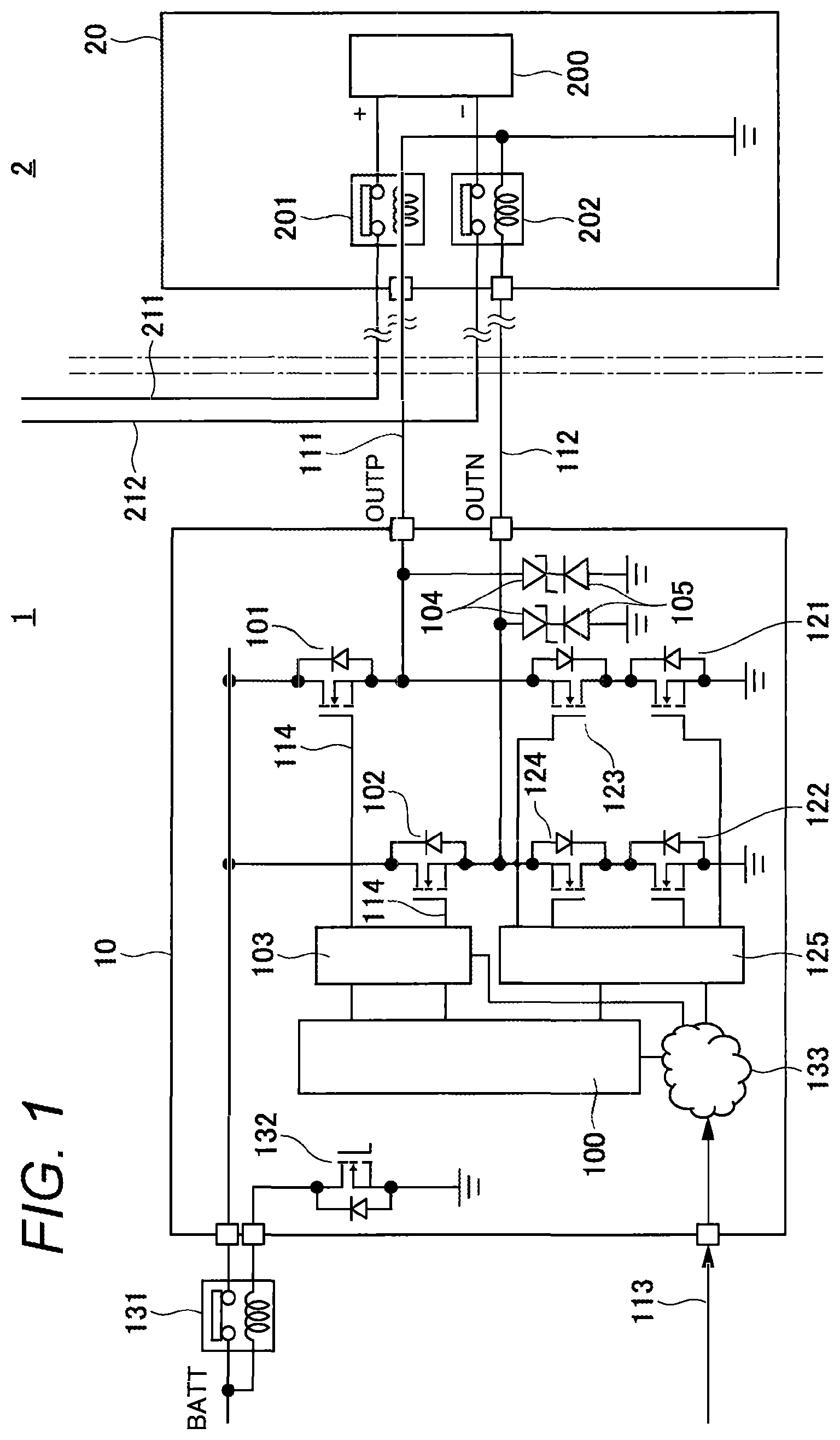 Patent US12351162 — On-board electronic controller and on-board device control method — Figure 1
