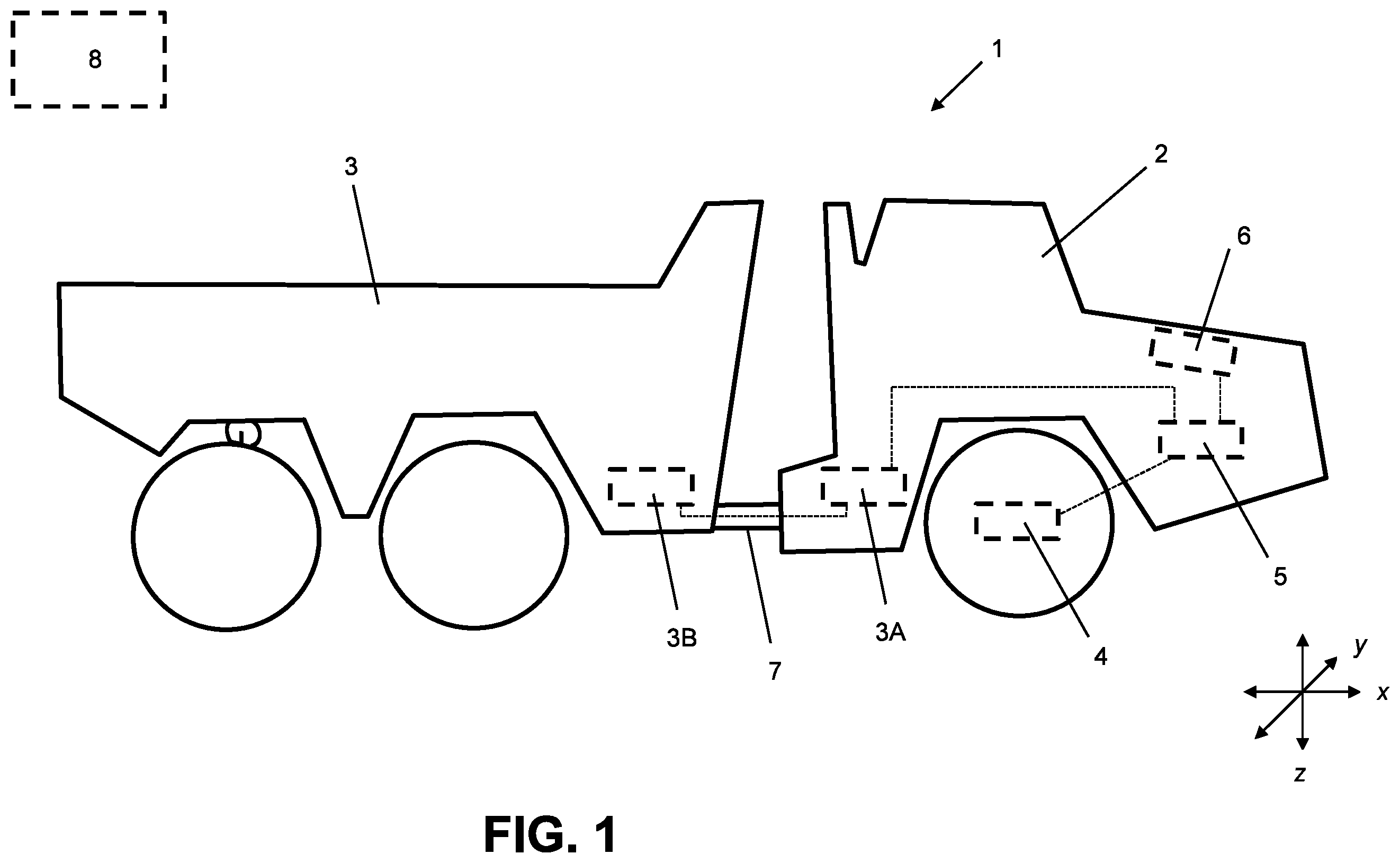 Patent US12351171 — Autonomous machine operation using vibration analysis — Figure 1