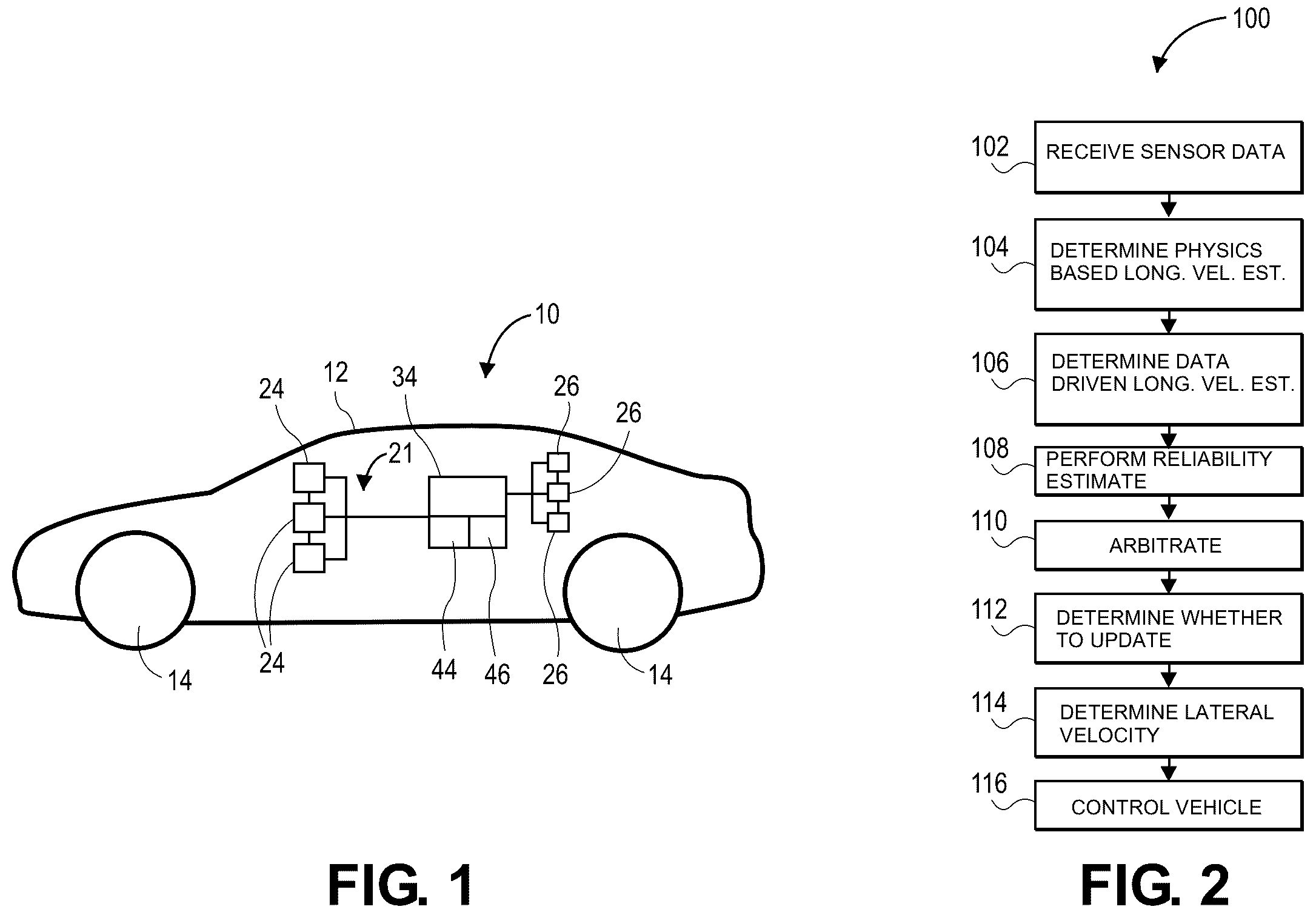 Patent US12351188 Figure 1 – Real-time reliability assessment method to enhance robustness of data-fusion based vehicle speed estimation