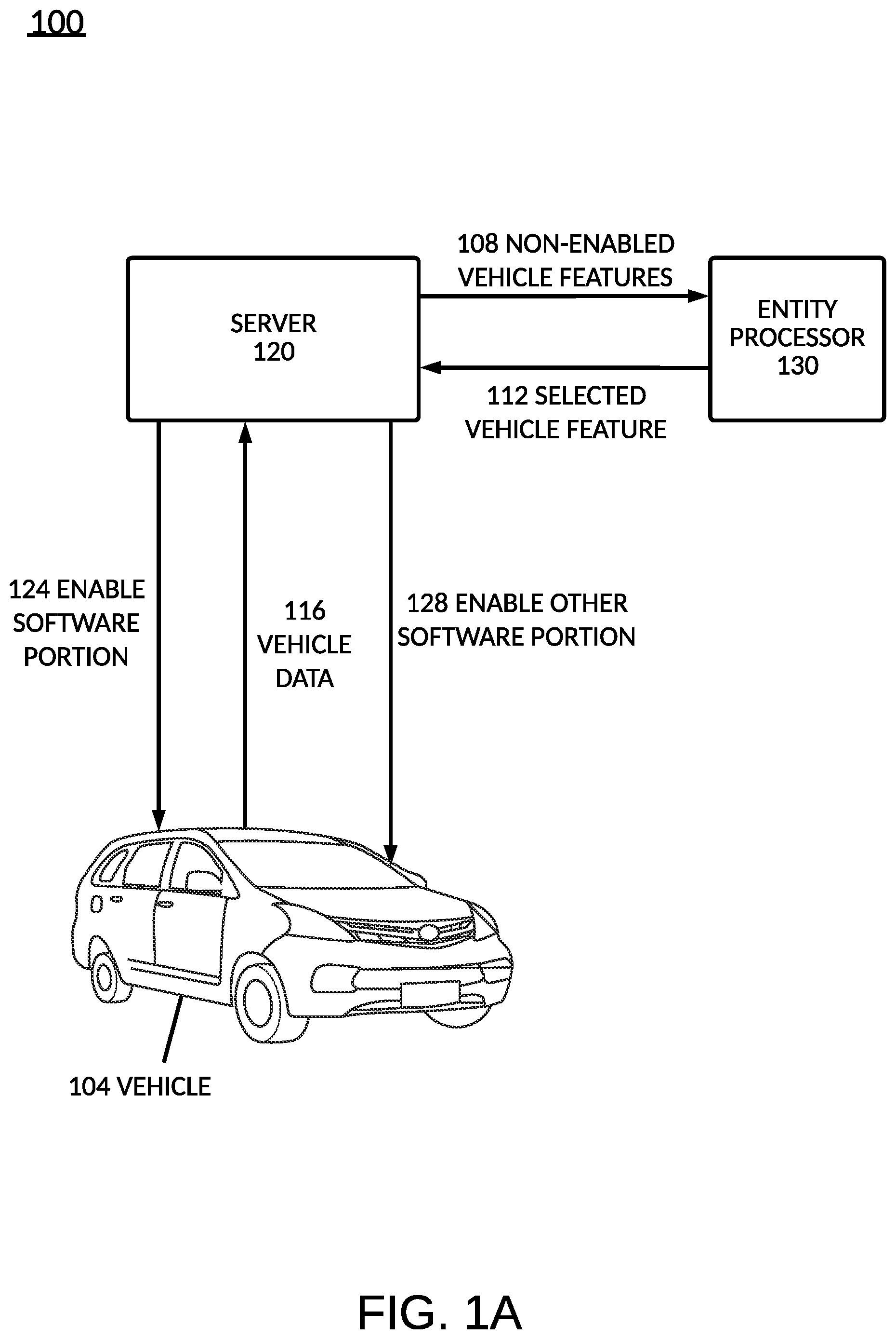 Patent US12351193 — Real-time modification from vehicle operations — Figure 1