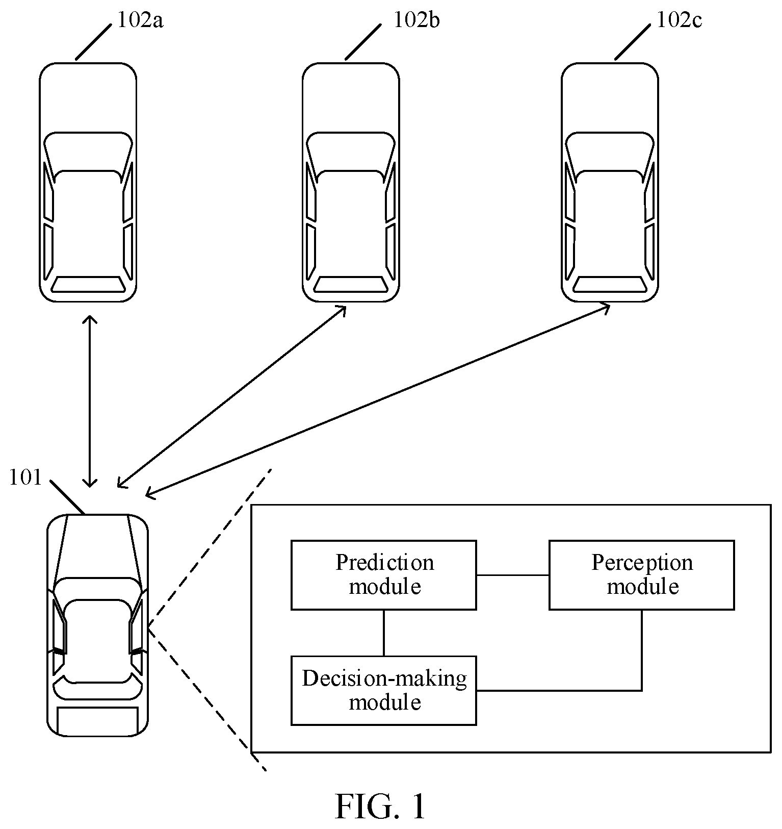 Patent US12351210 — Vehicle-based data processing method and apparatus, computer, and storage medium — Figure 1